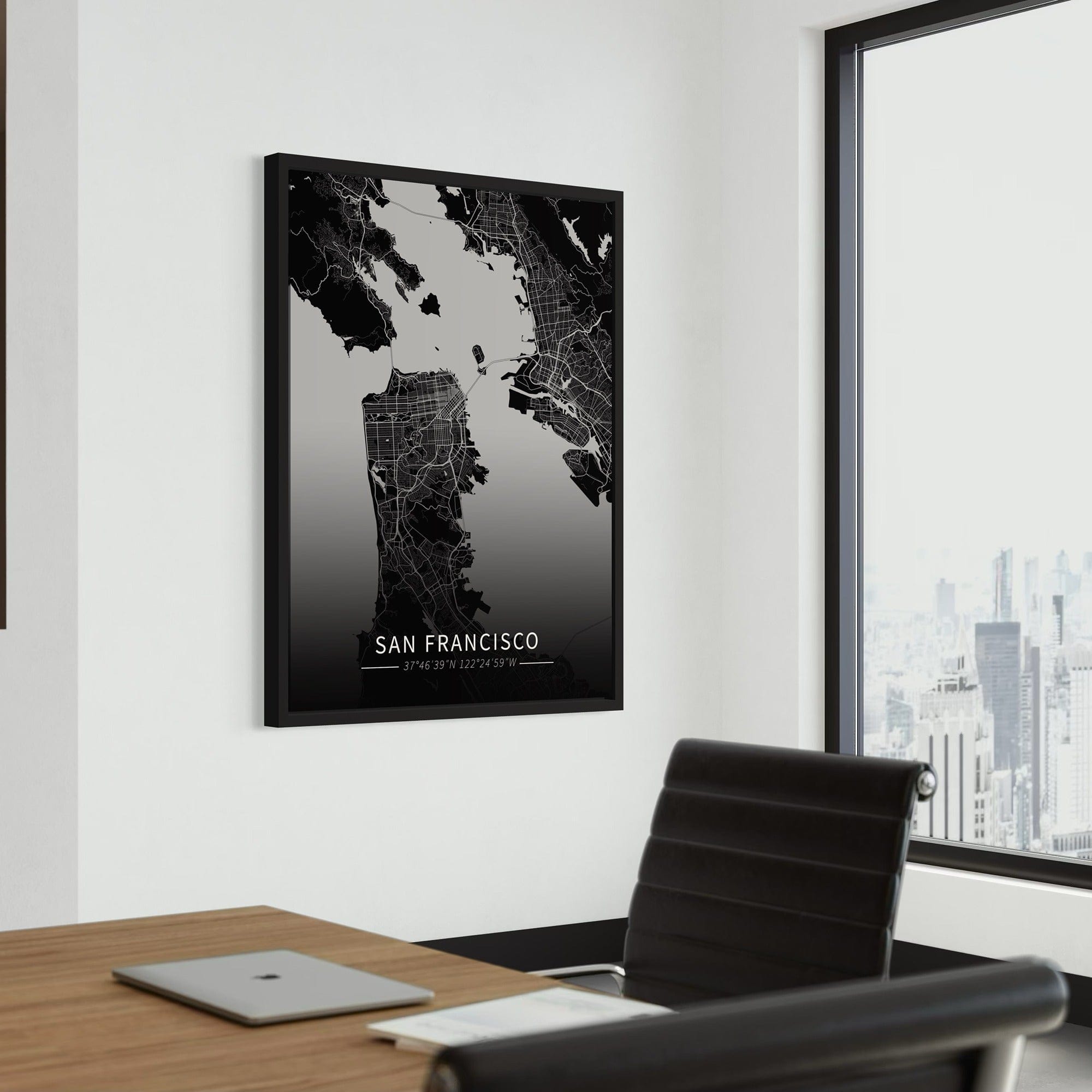 San Francisco City Map Canvas