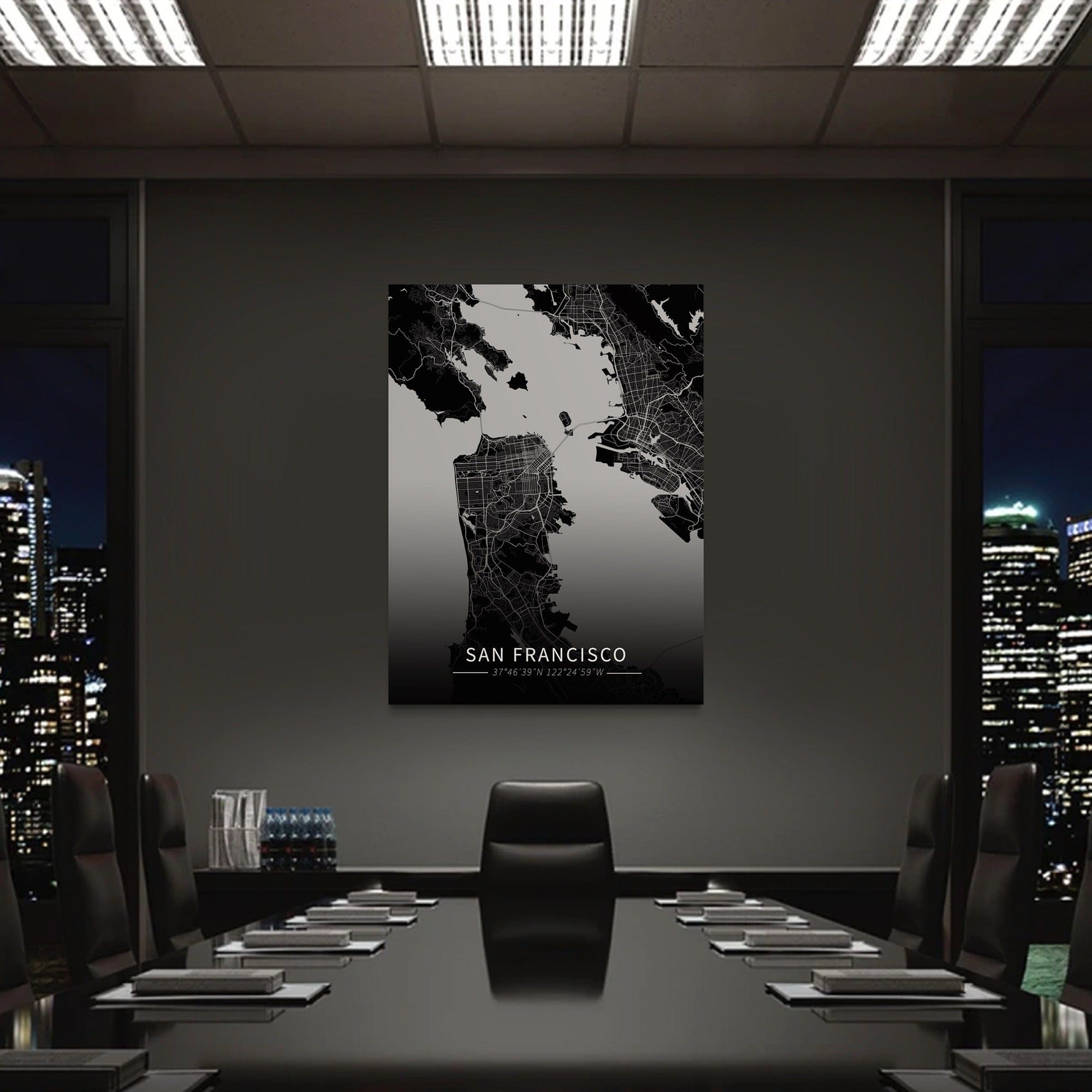 San Francisco City Map Canvas