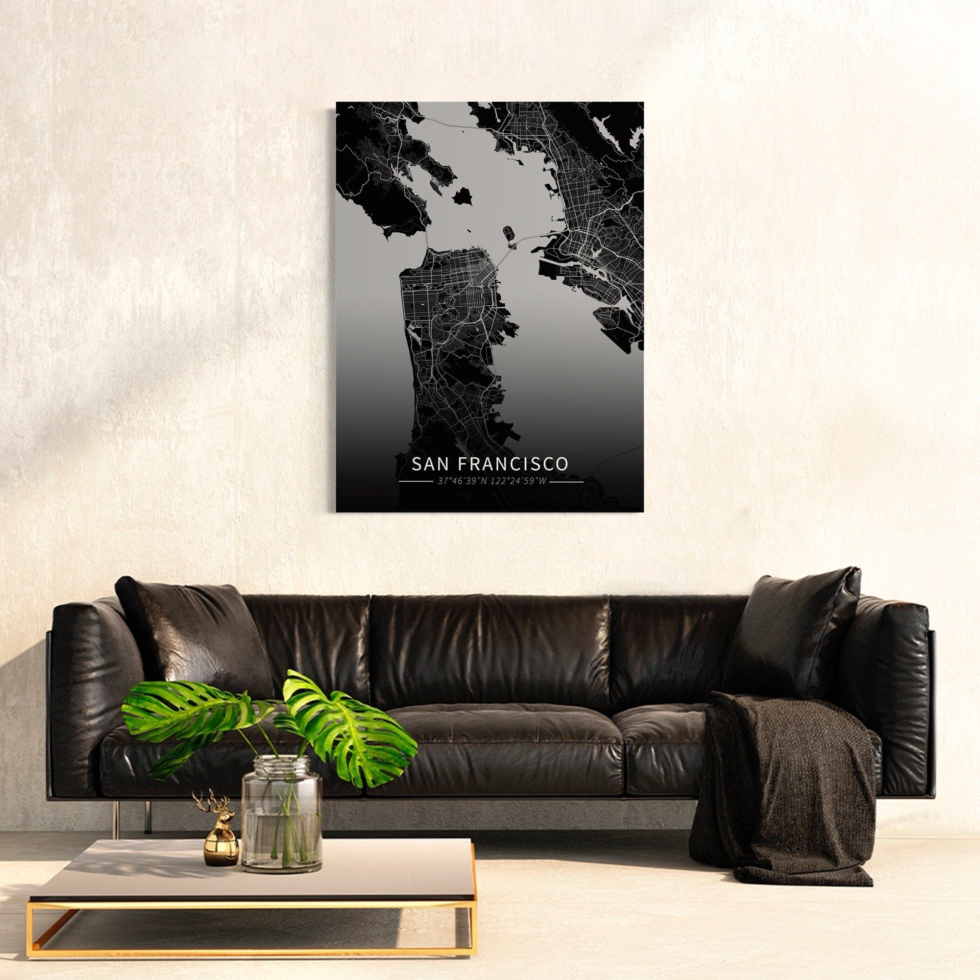 San Francisco City Map Canvas