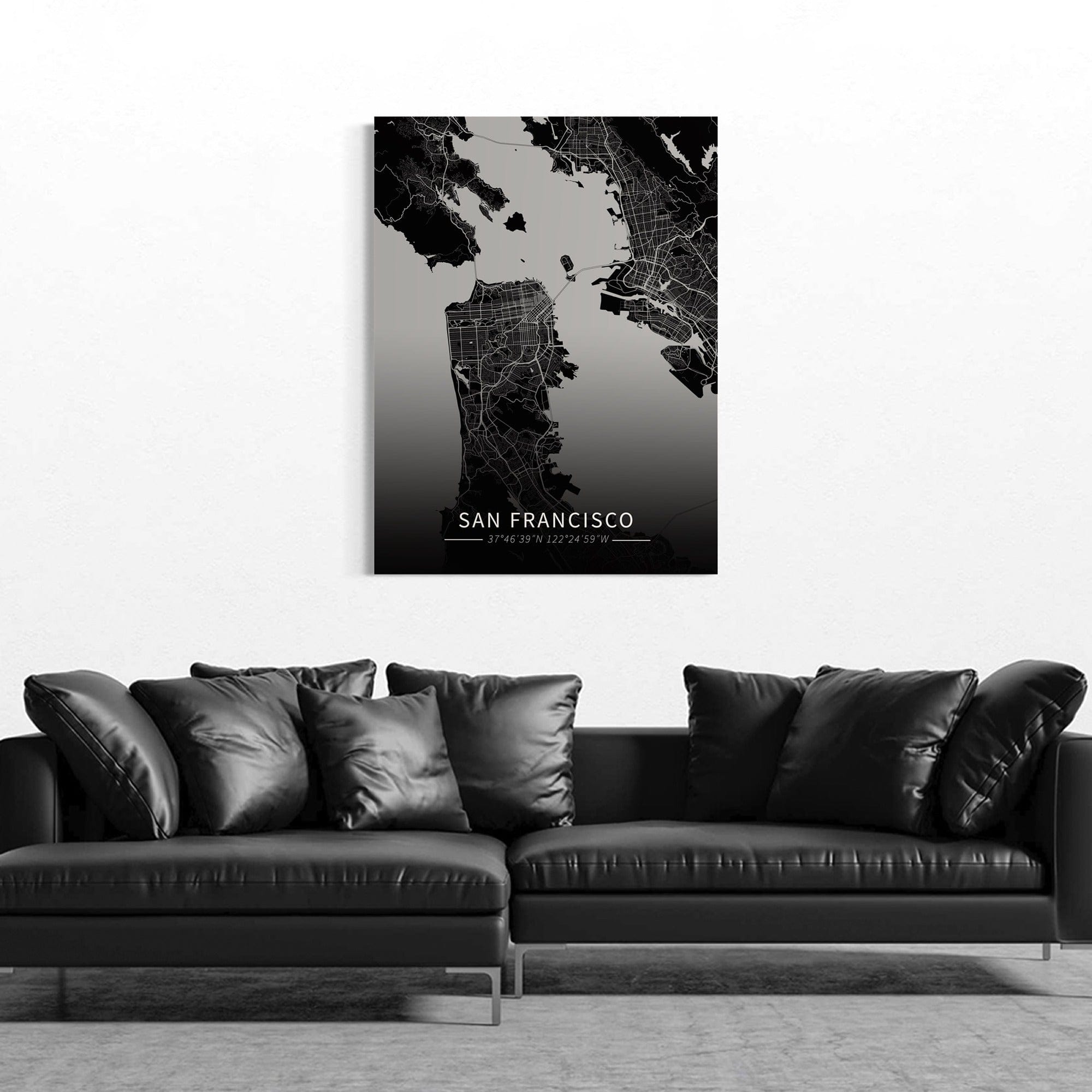 San Francisco City Map Canvas