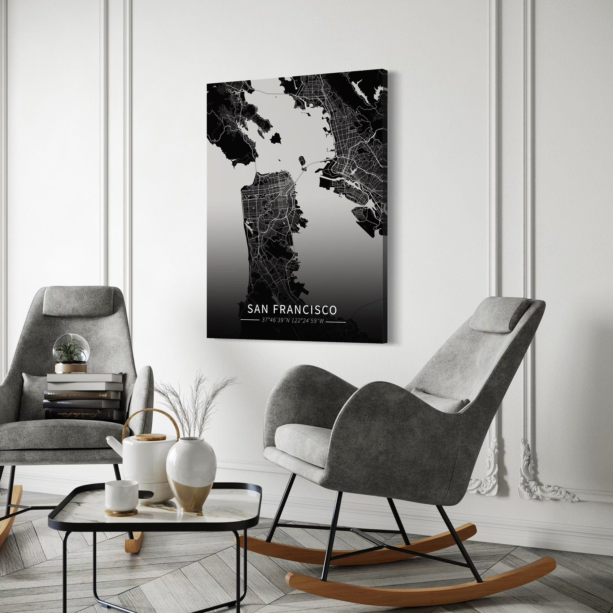 San Francisco City Map Canvas