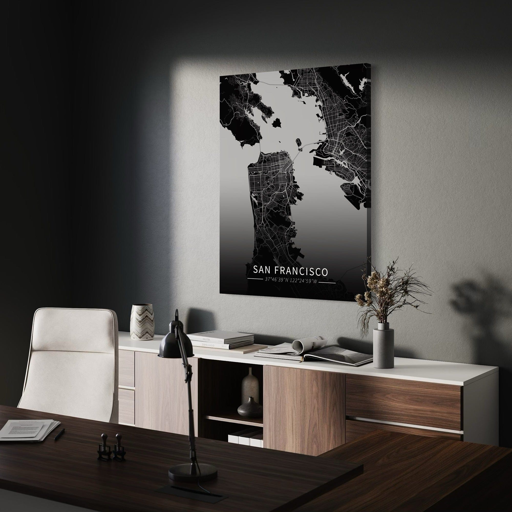 San Francisco City Map Canvas