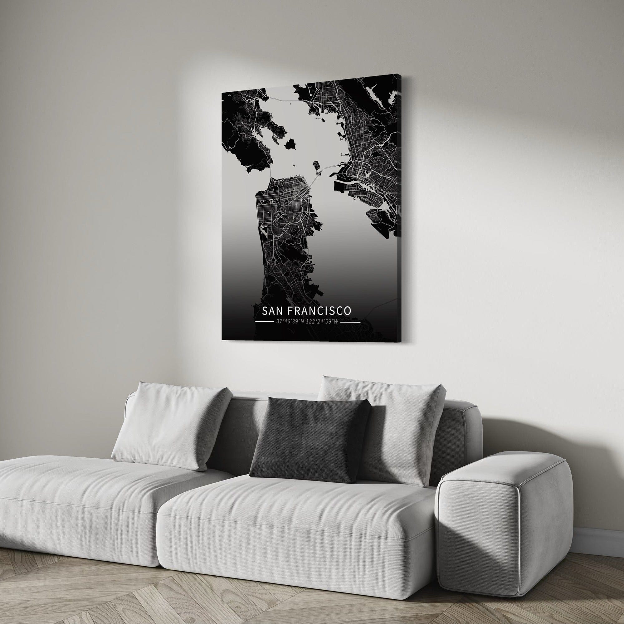 San Francisco City Map Canvas