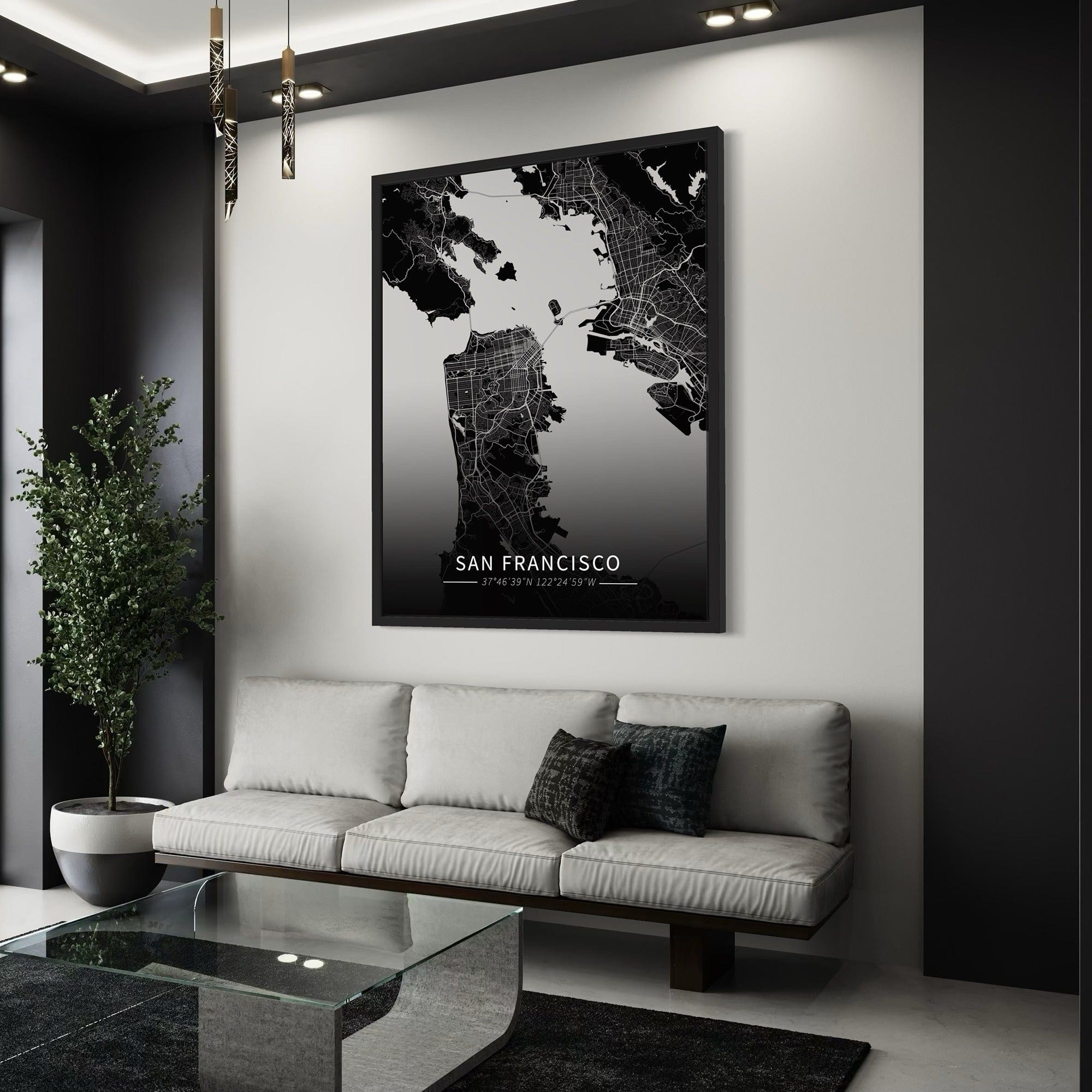 San Francisco City Map Canvas