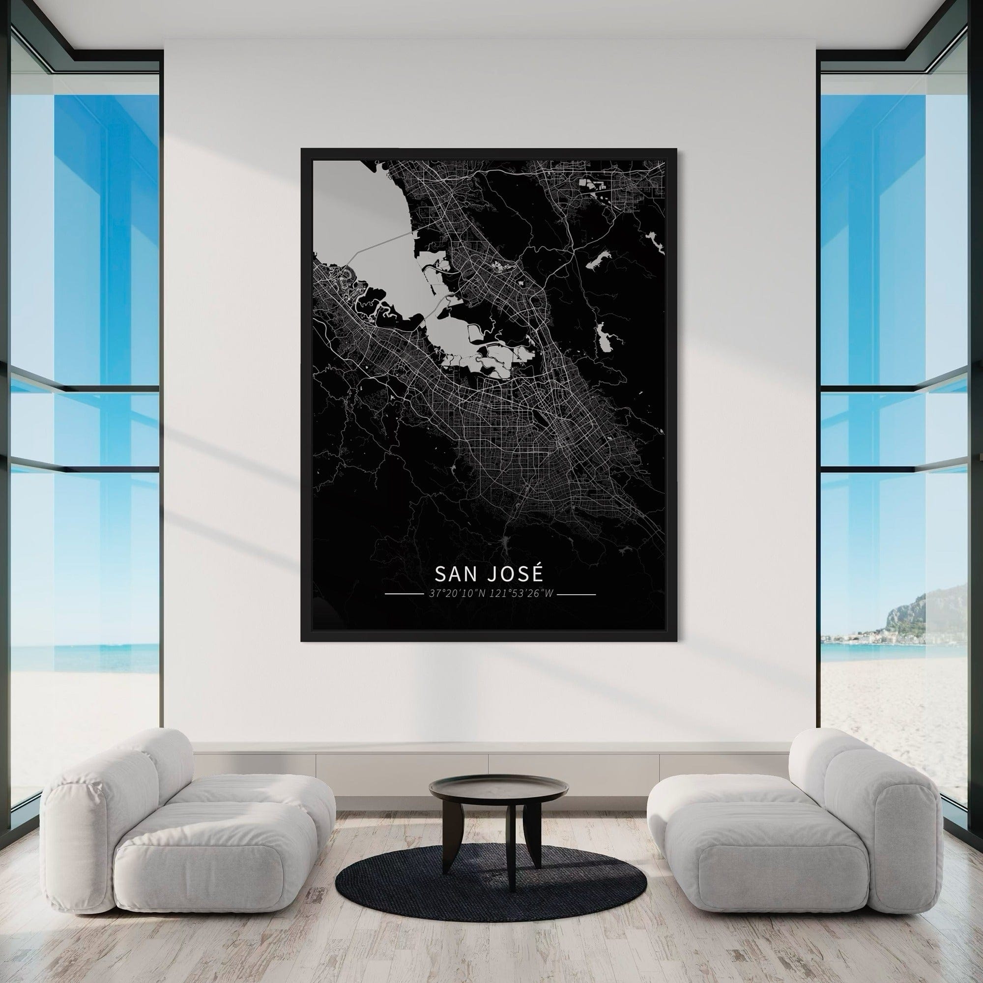 San Jose City Map Canvas
