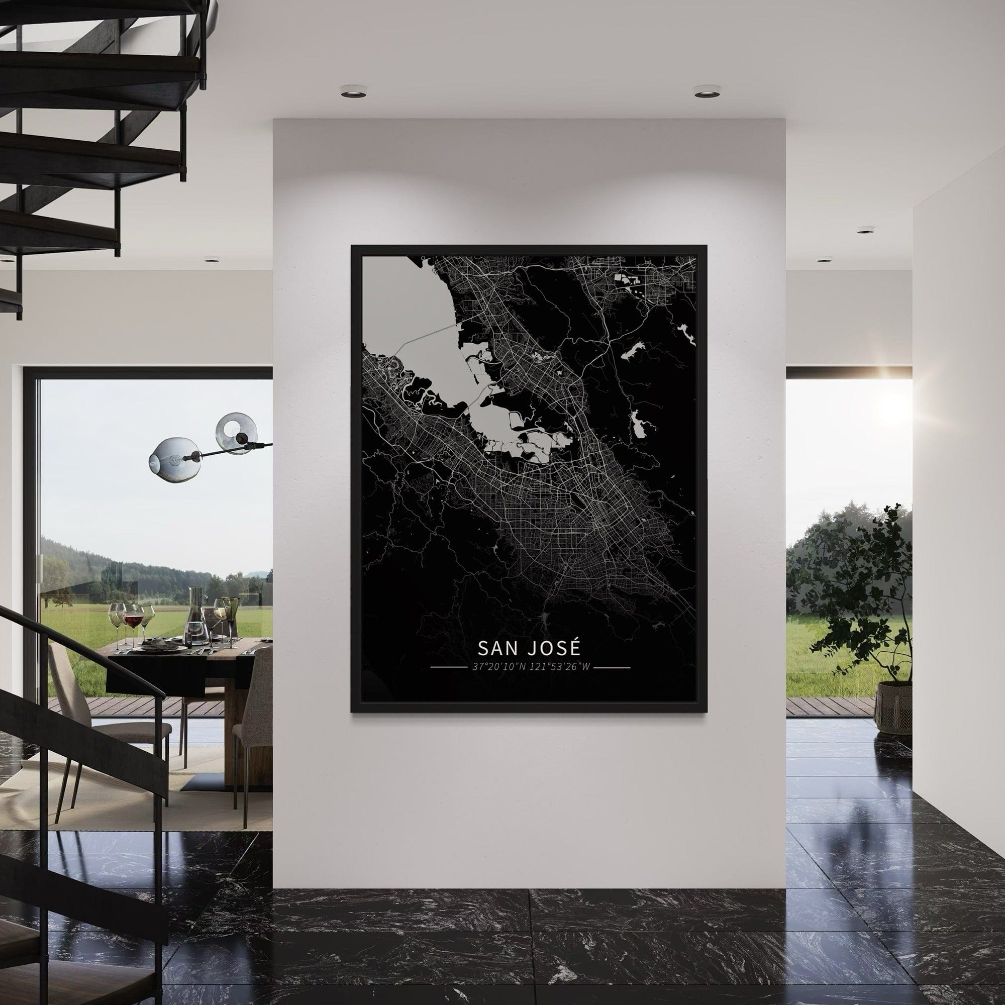 San Jose City Map Canvas
