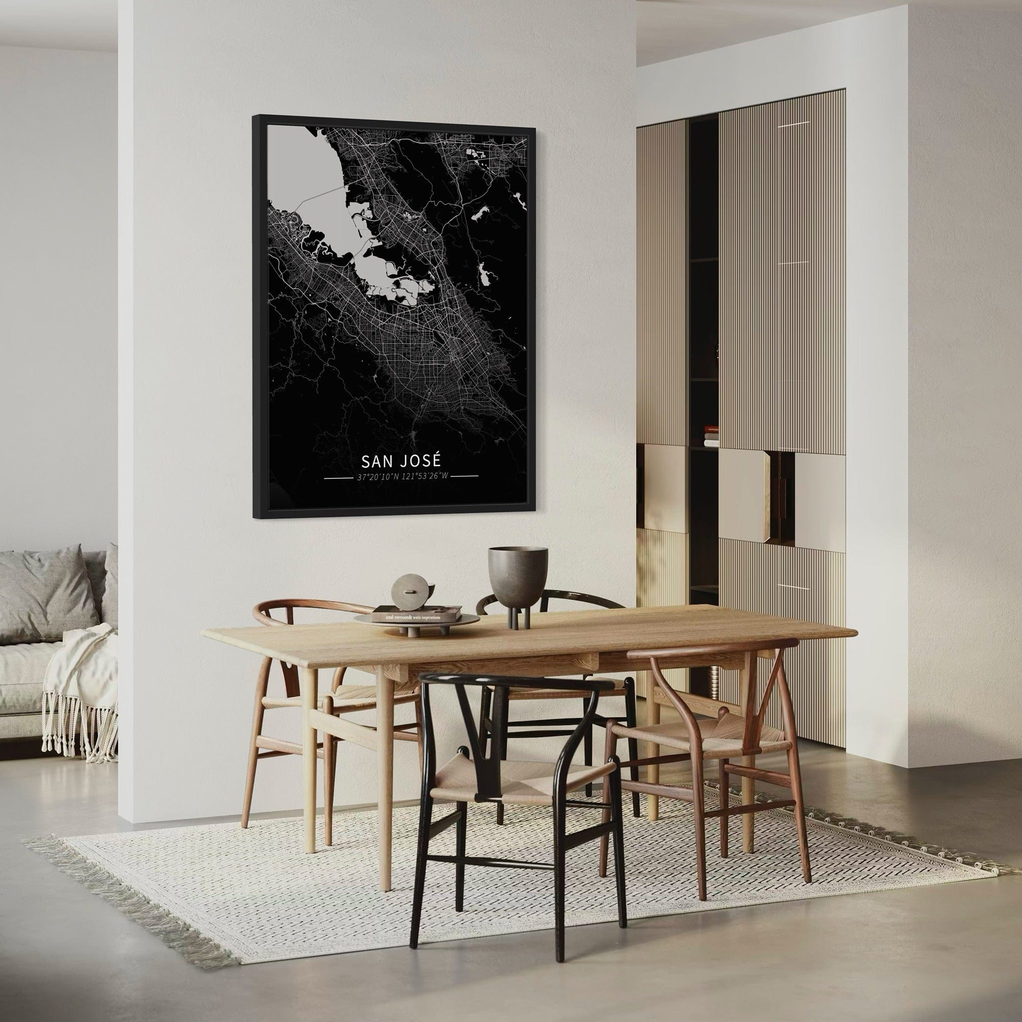 San Jose City Map Canvas