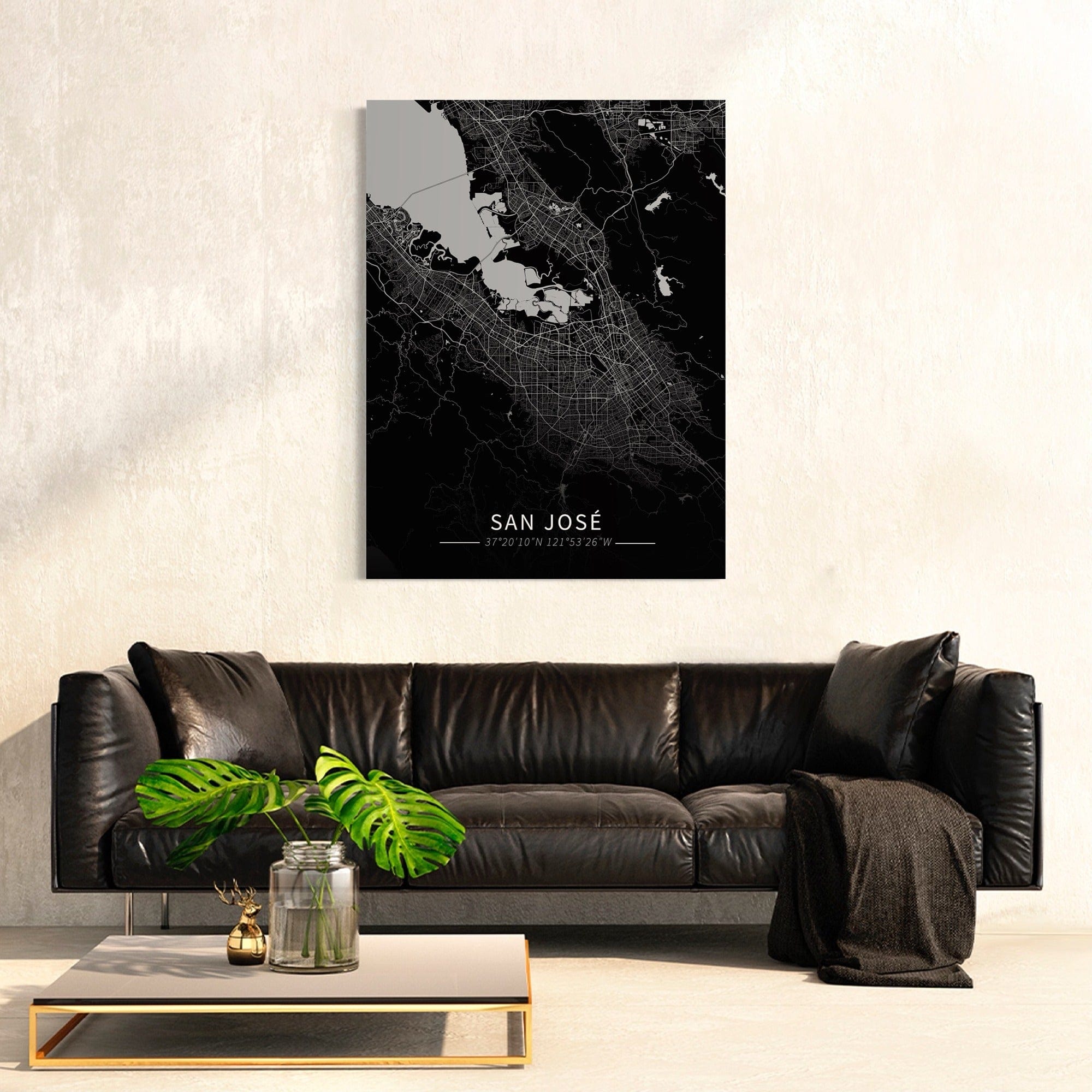San Jose City Map Canvas