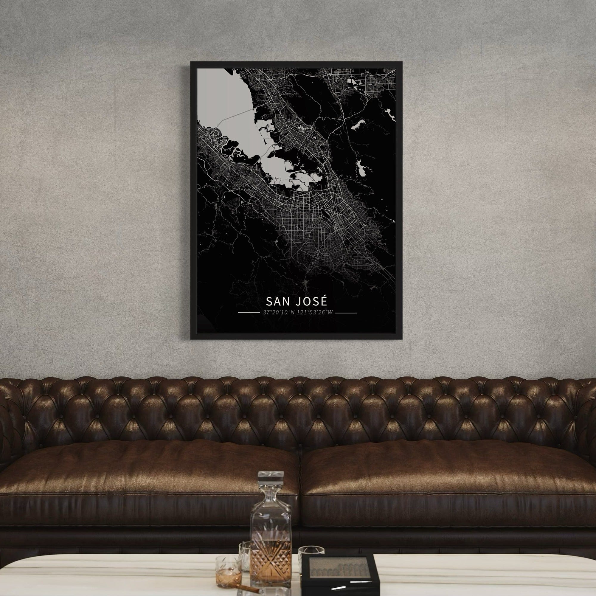 San Jose City Map Canvas