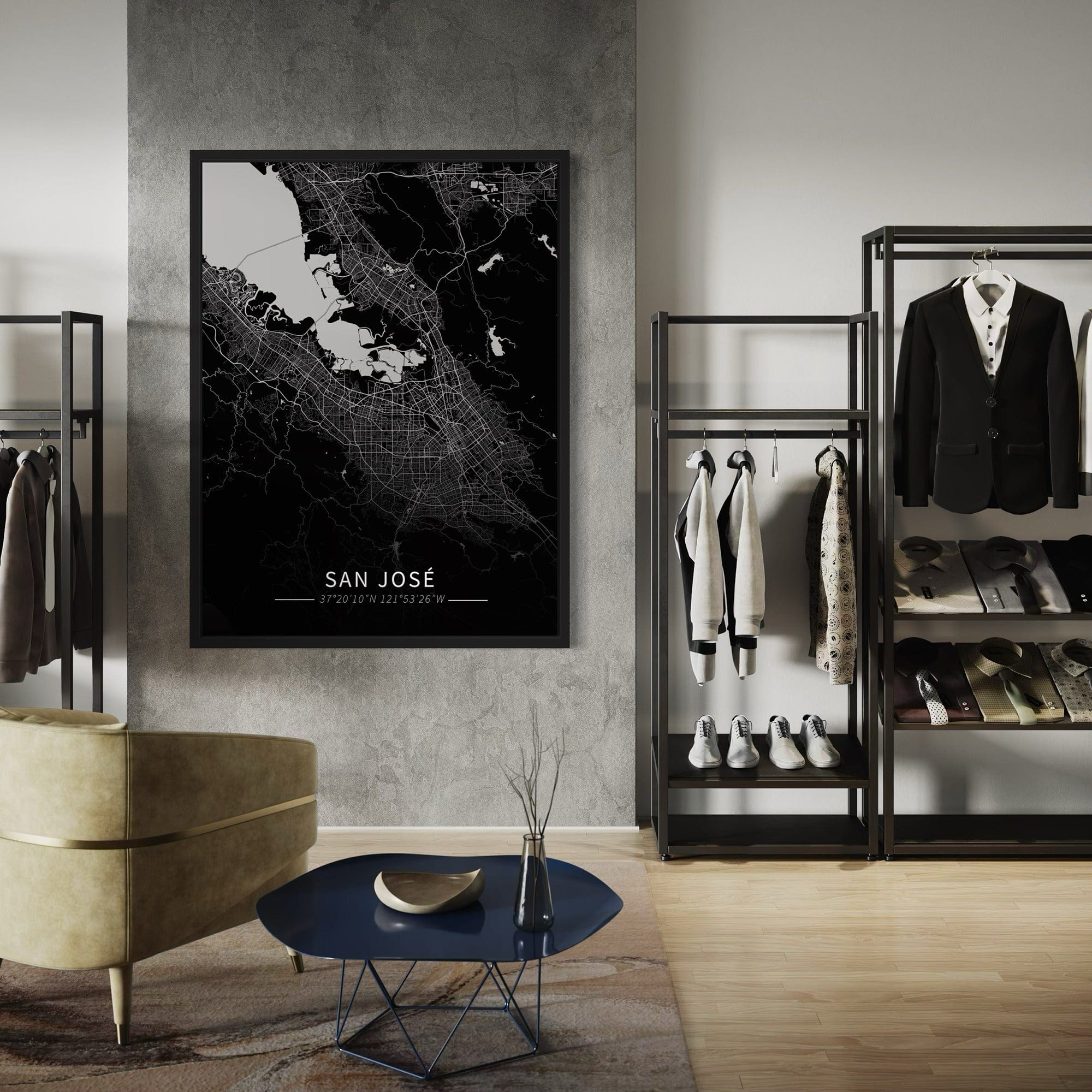 San Jose City Map Canvas