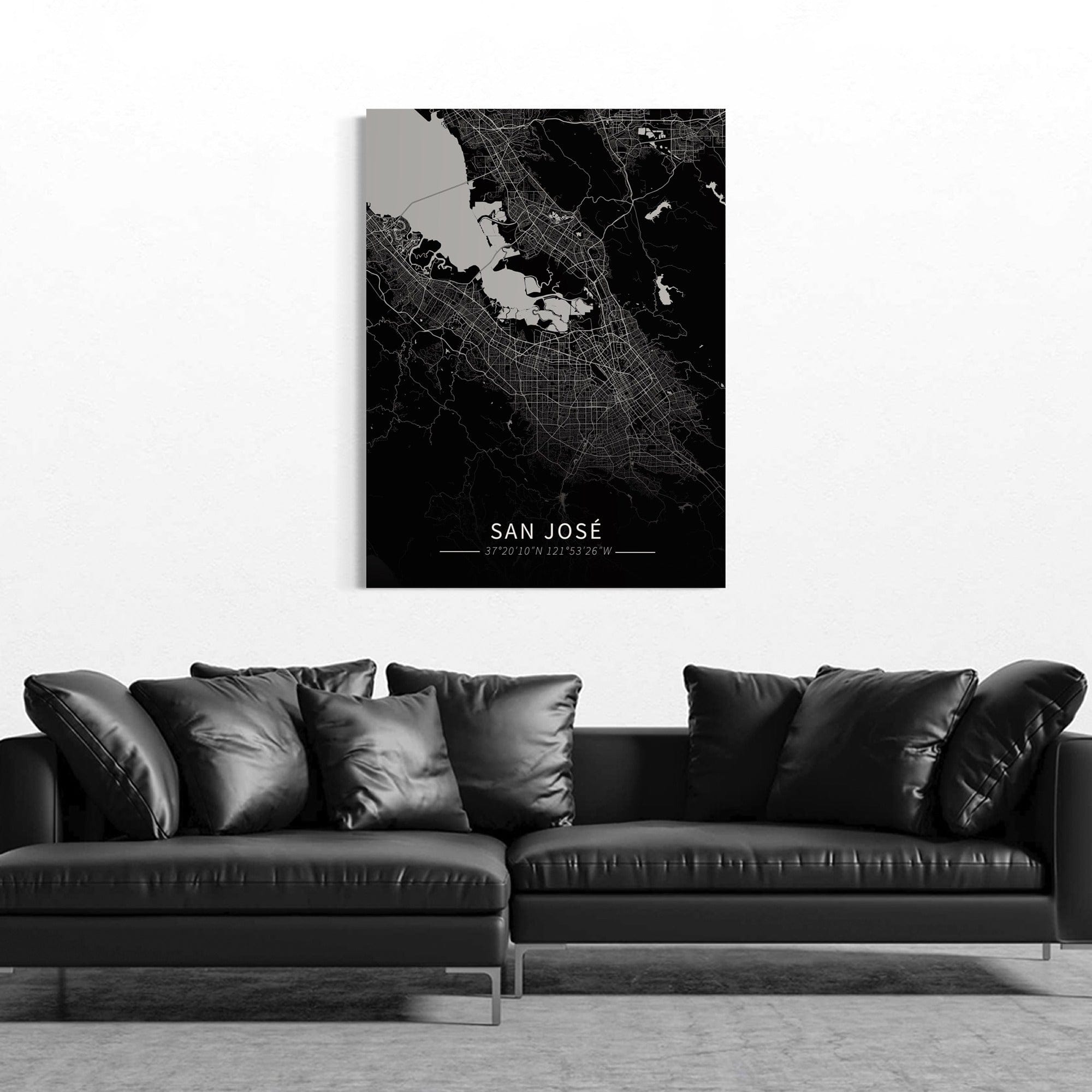 San Jose City Map Canvas