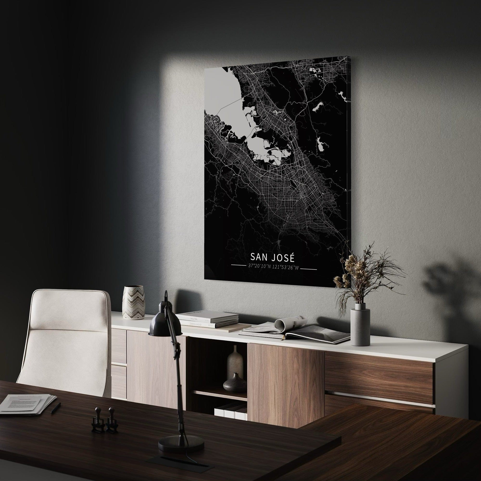 San Jose City Map Canvas