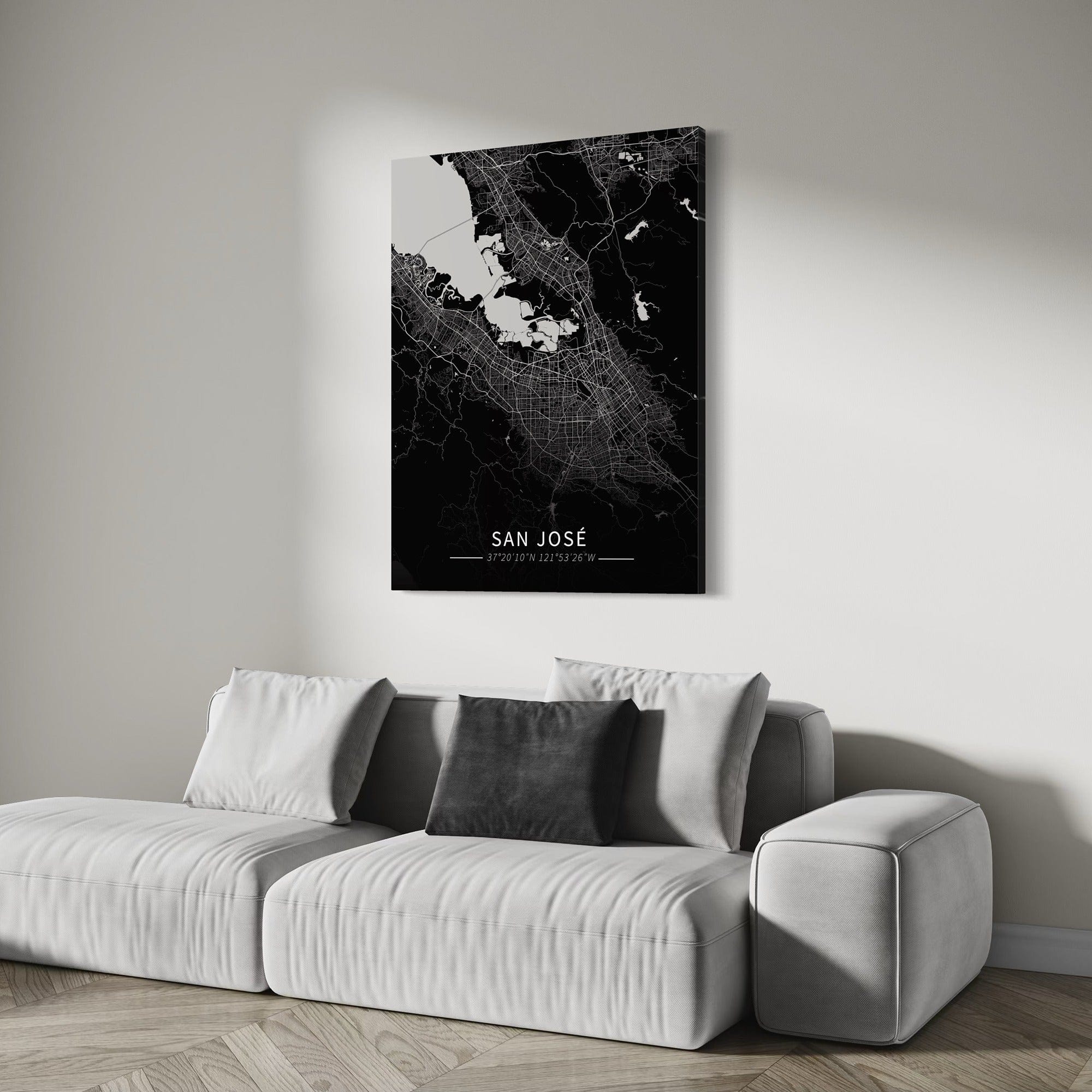 San Jose City Map Canvas