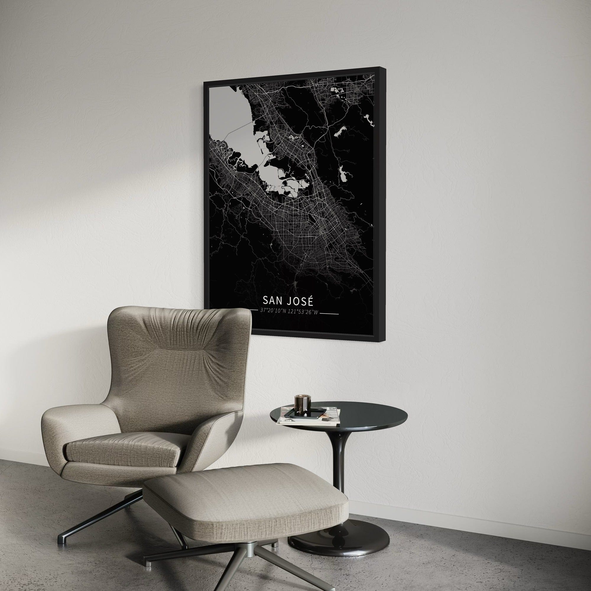 San Jose City Map Canvas