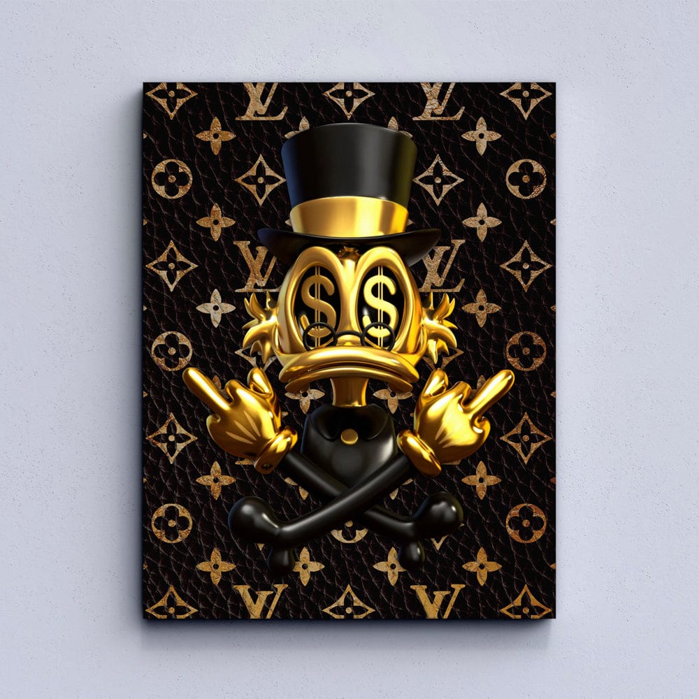 Money Duck Canvas Print