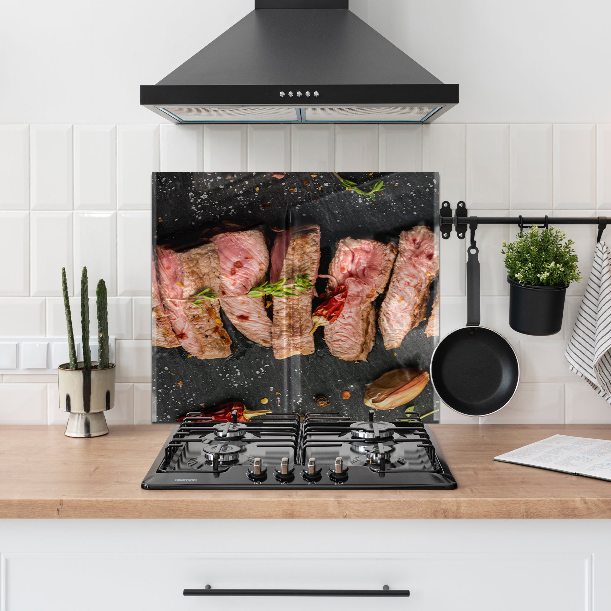 The Art of Grilling – Tempered Glass Kitchen Backsplash