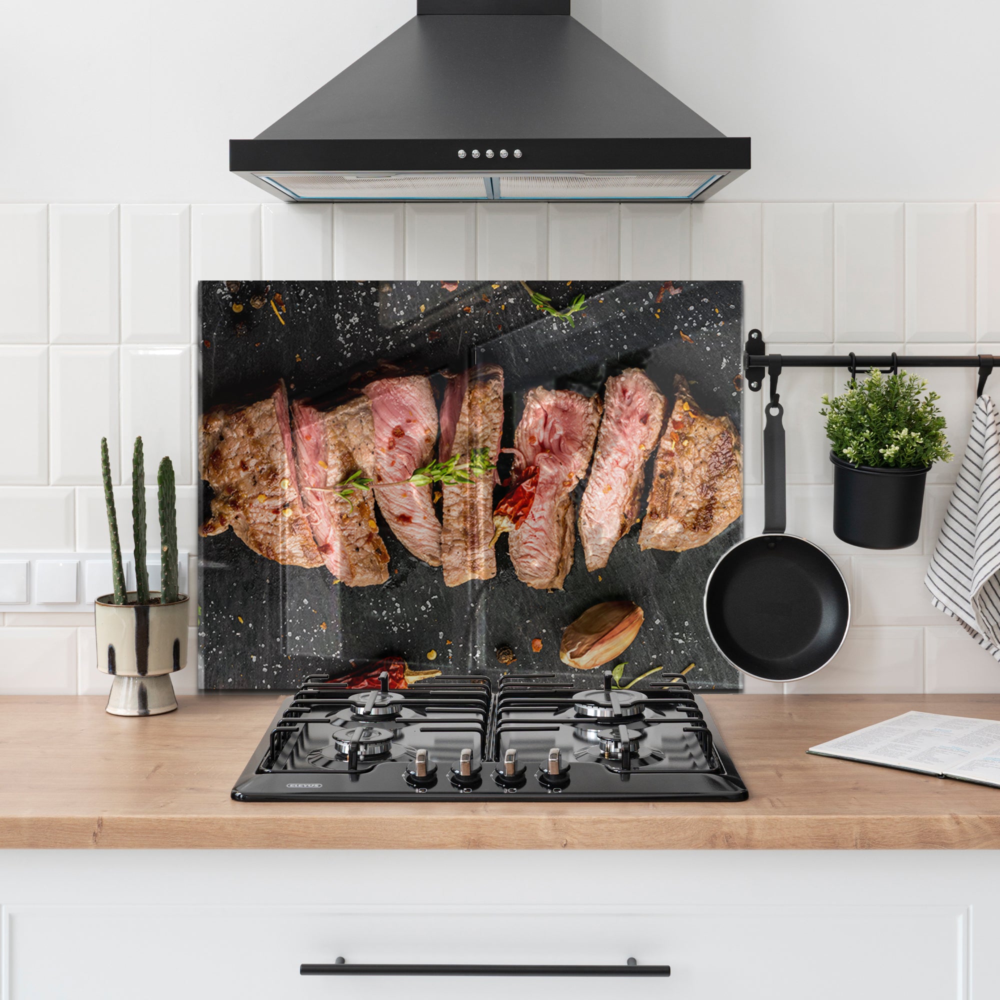 The Art of Grilling – Tempered Glass Kitchen Backsplash