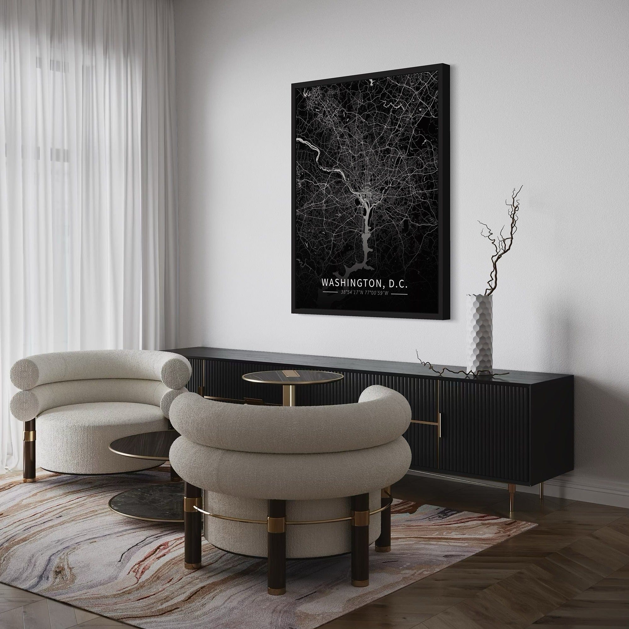 Washington D.C. City Map Canvas