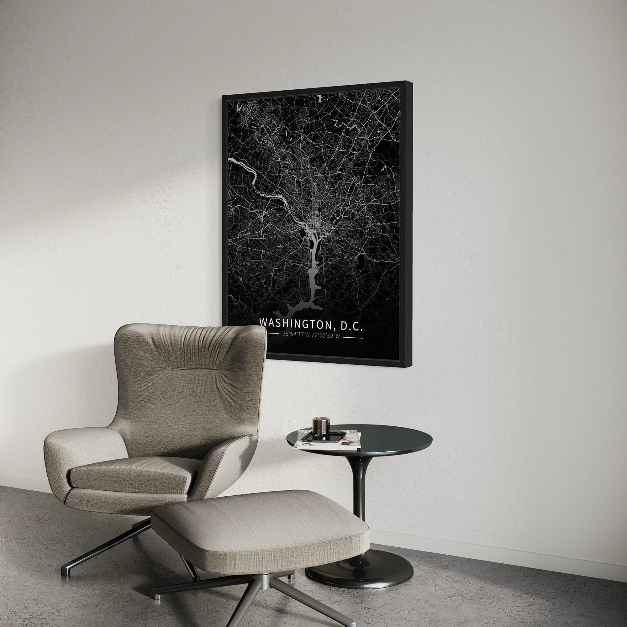Washington D.C. City Map Canvas