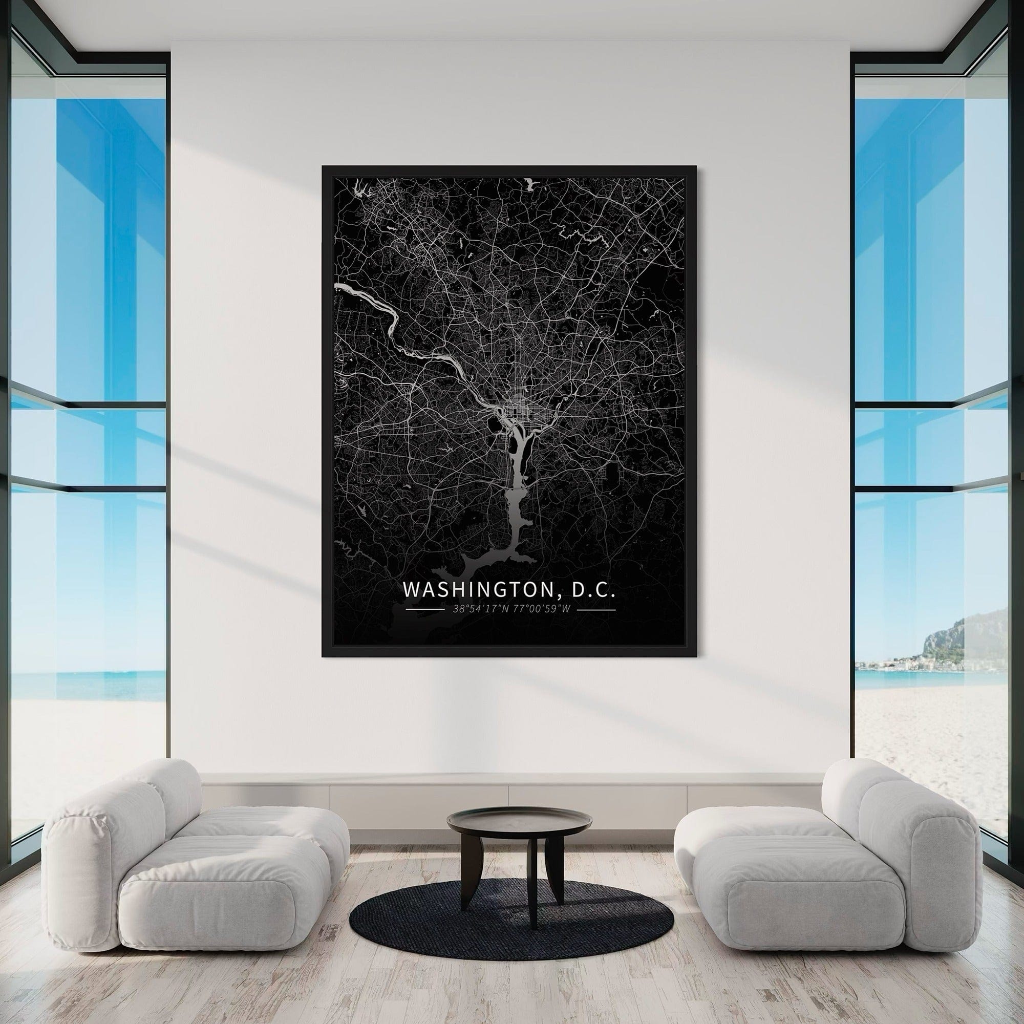 Washington D.C. City Map Canvas