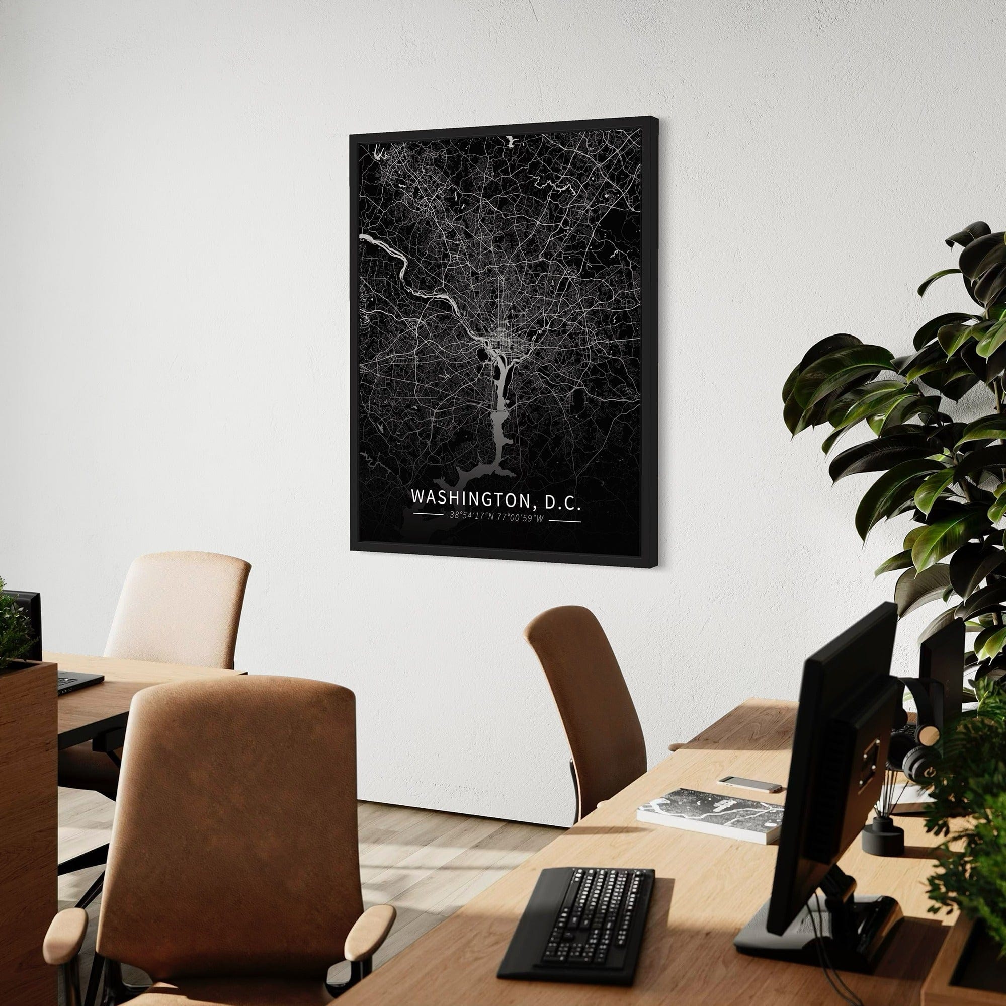 Washington D.C. City Map Canvas
