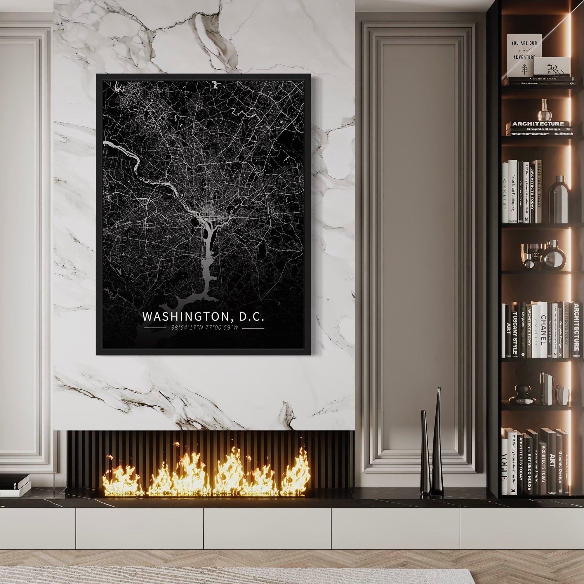 Washington D.C. City Map Canvas