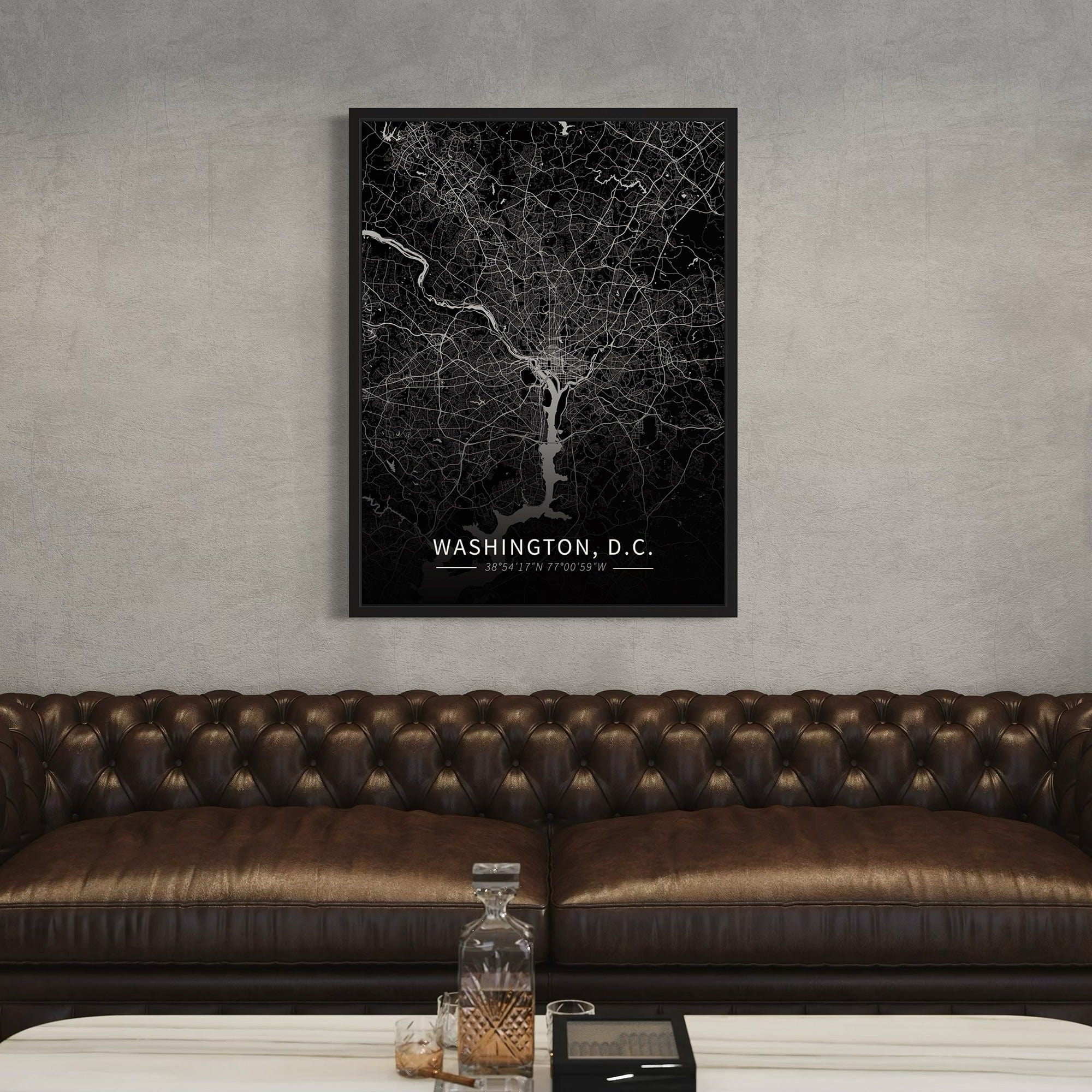 Washington D.C. City Map Canvas