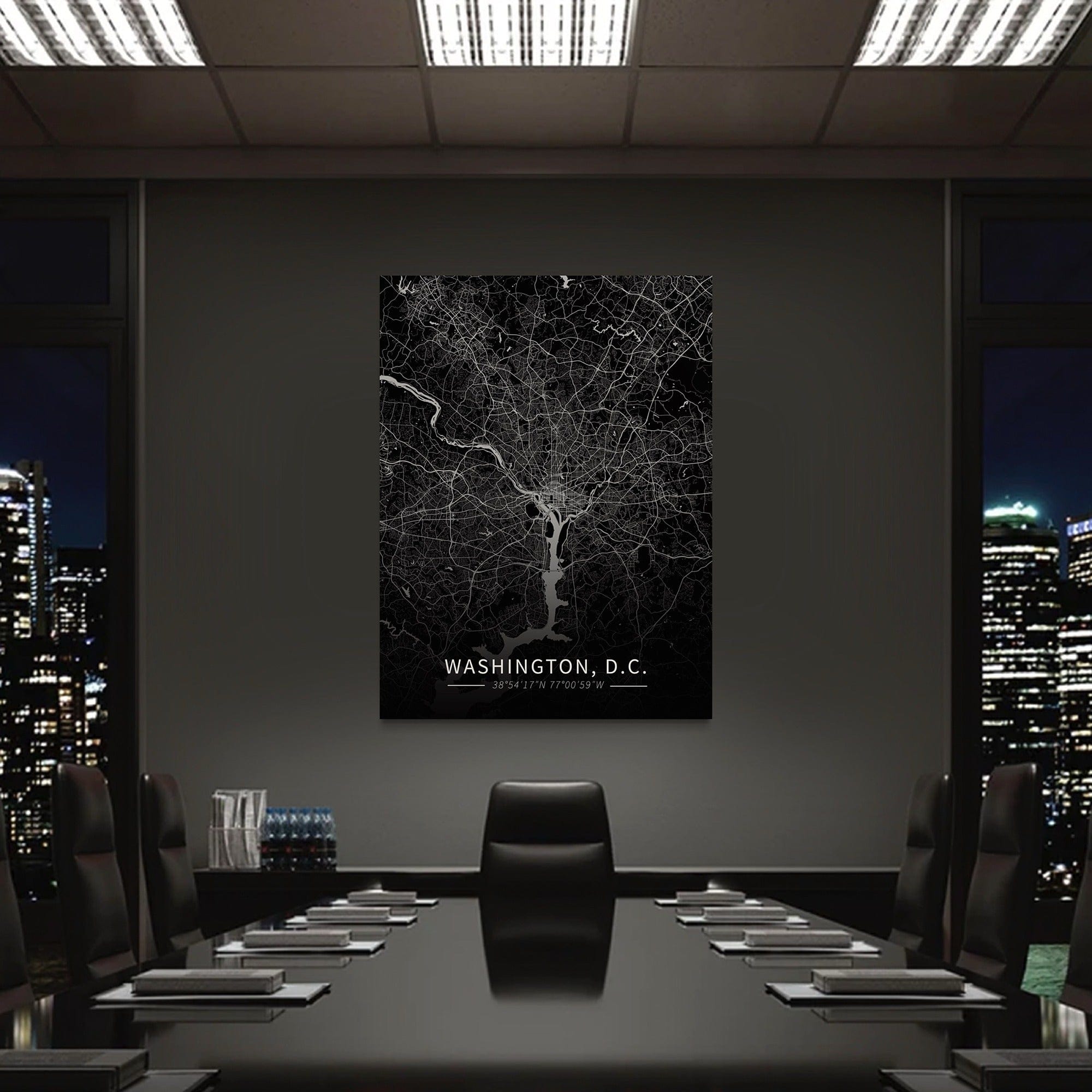 Washington D.C. City Map Canvas