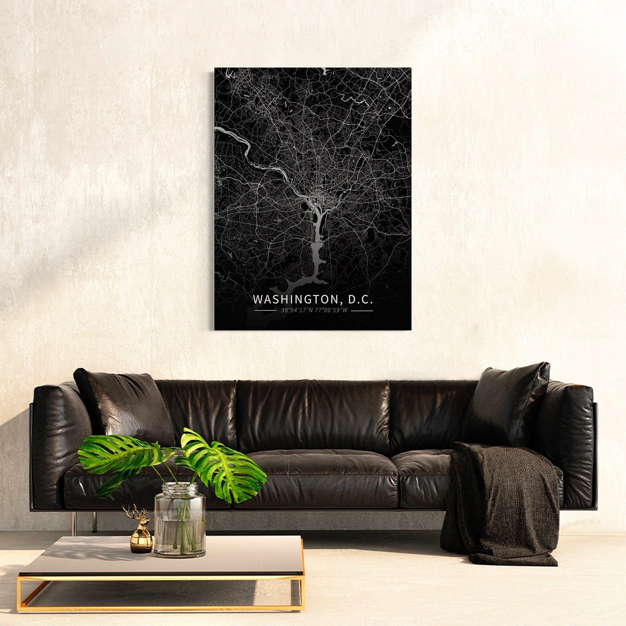 Washington D.C. City Map Canvas