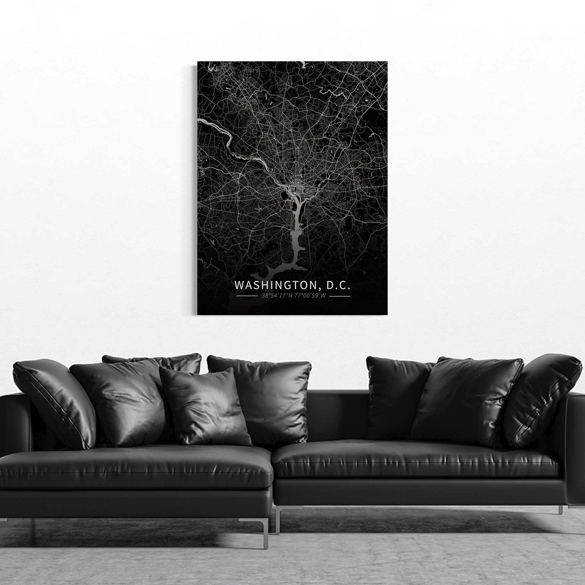 Washington D.C. City Map Canvas