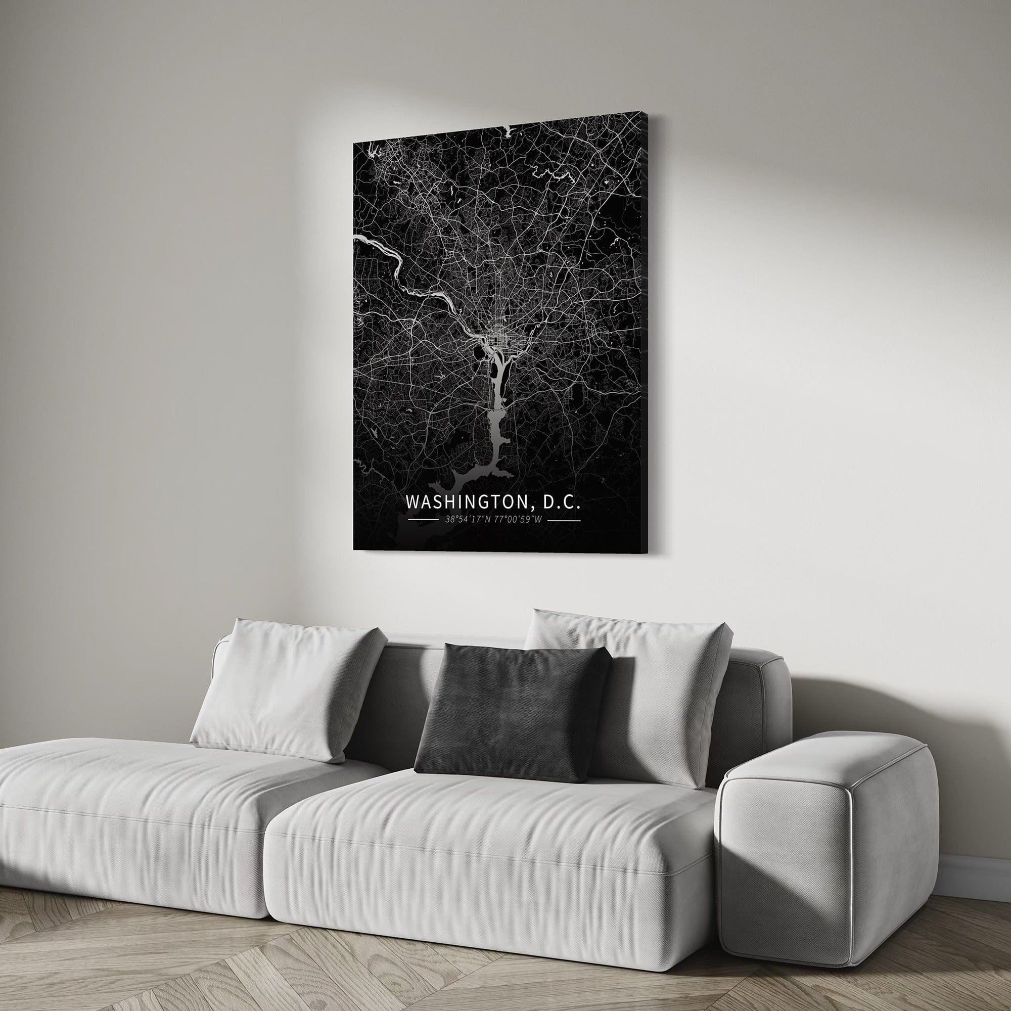 Washington D.C. City Map Canvas
