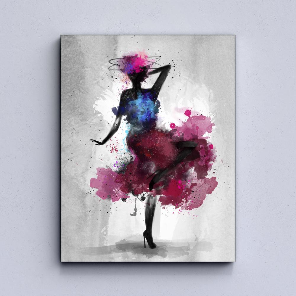 Watercolor girls Canvas