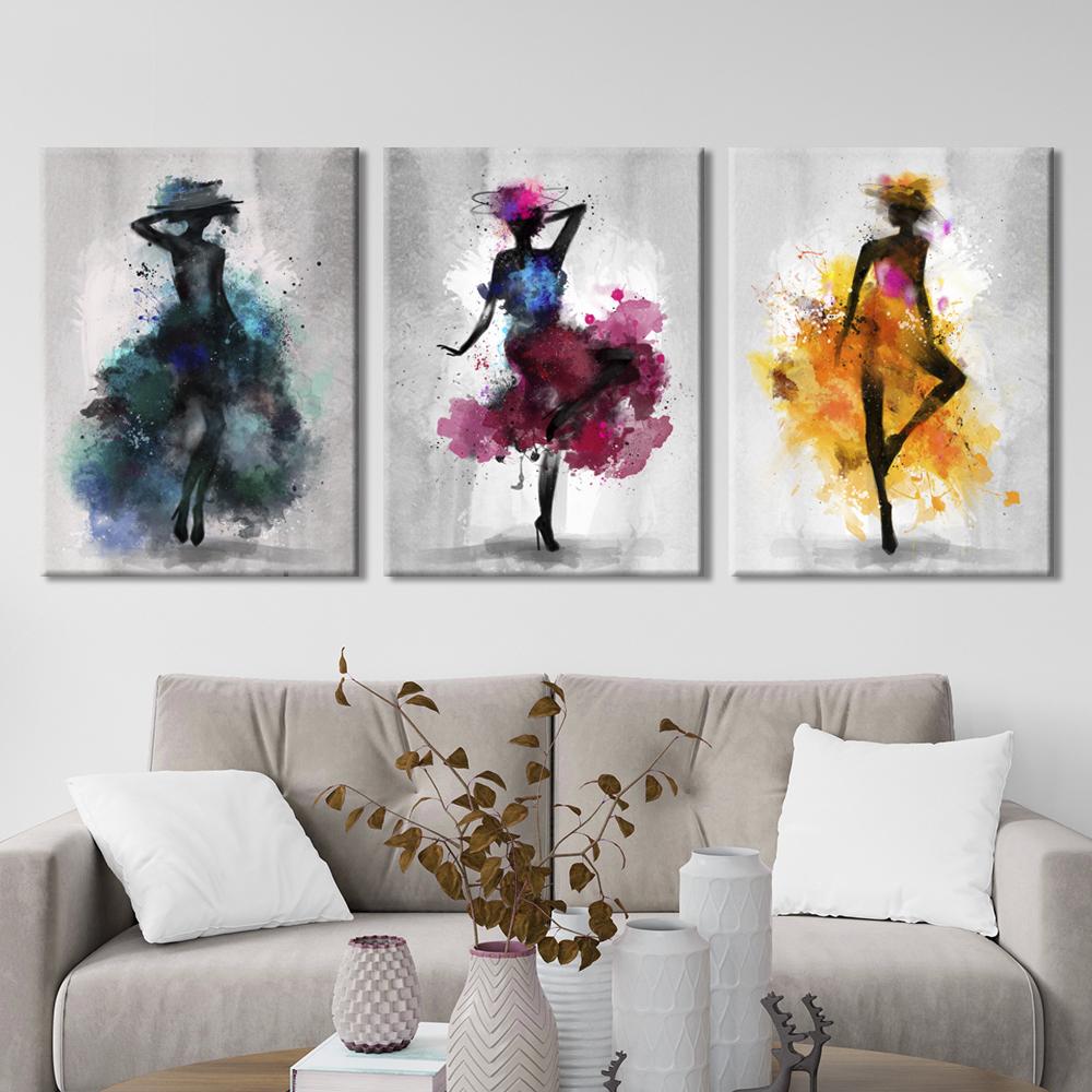 Watercolor girls Canvas