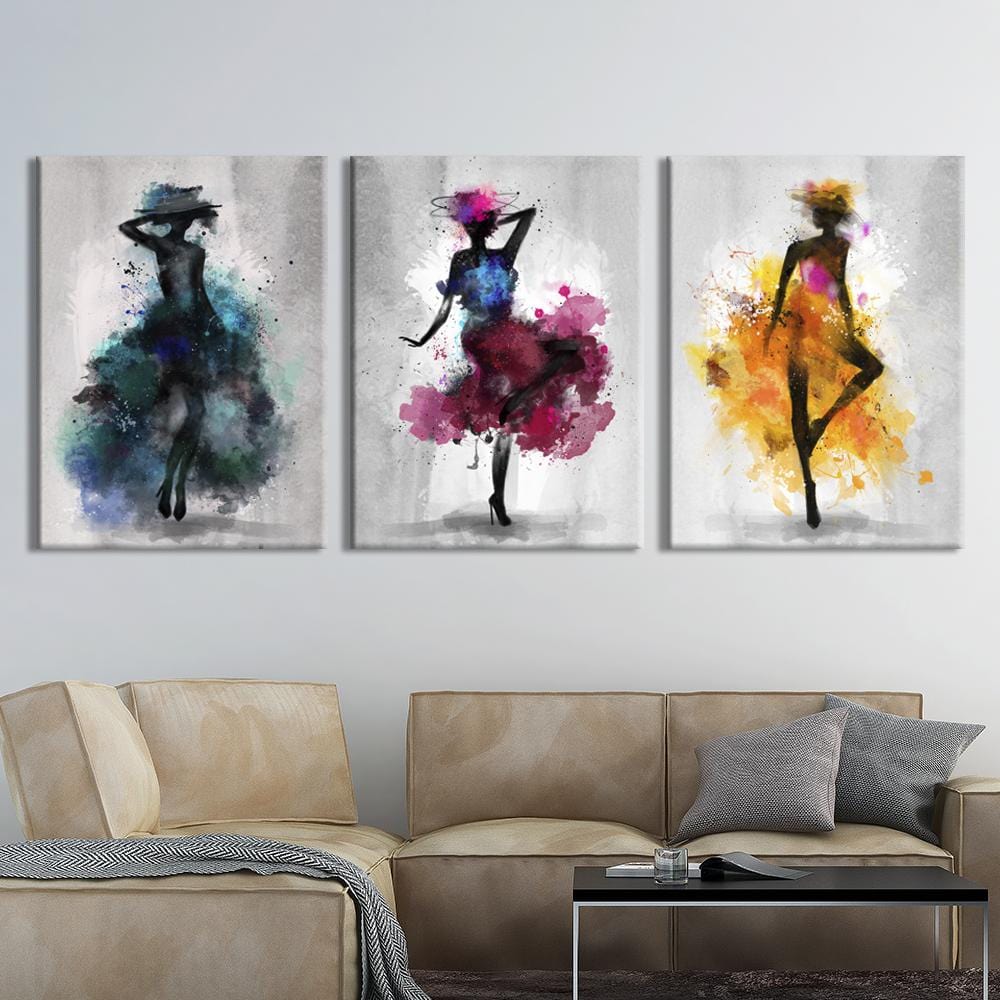 Watercolor girls Canvas