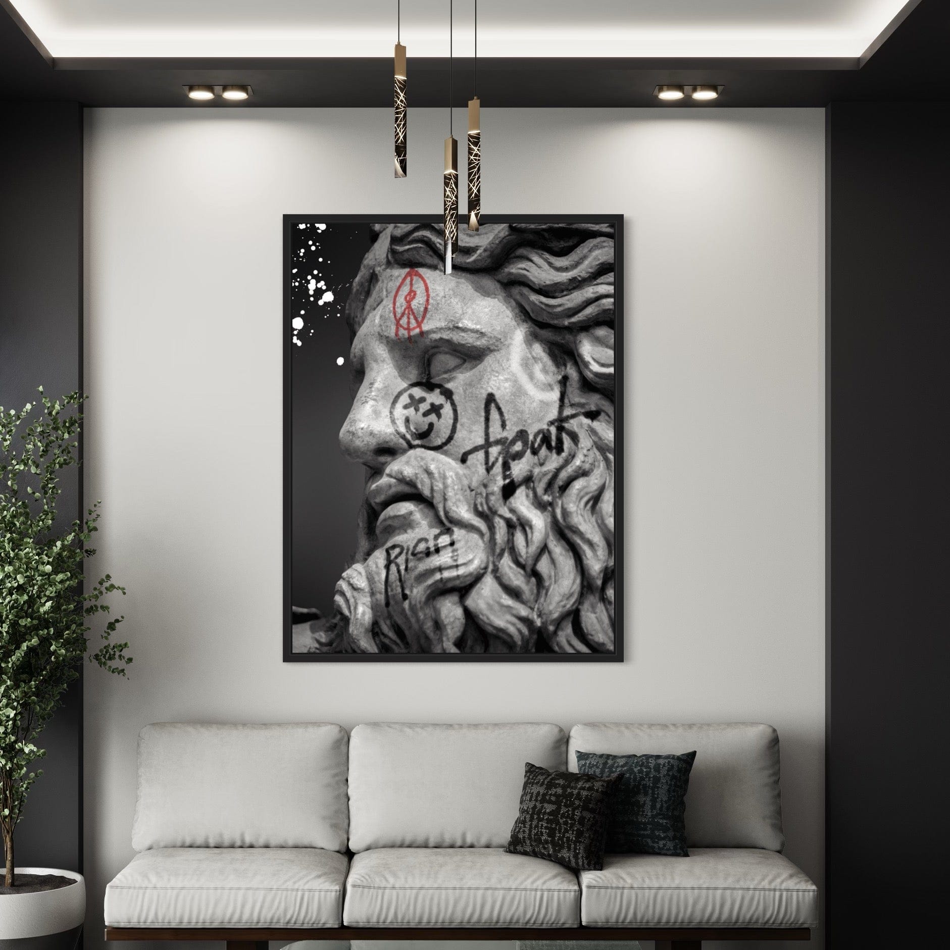 Zeus Sculpture Canvas Print