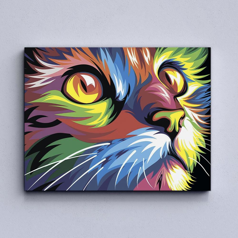 Colorful Cat Canvas