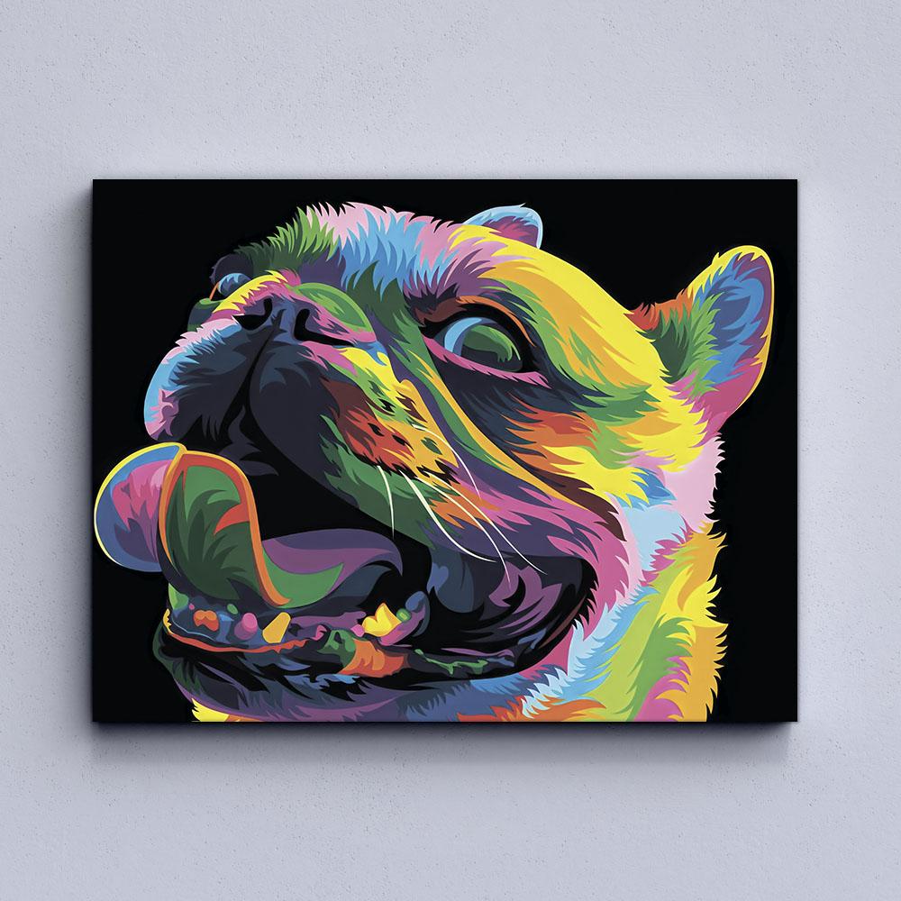 Colorful Dog Canvas