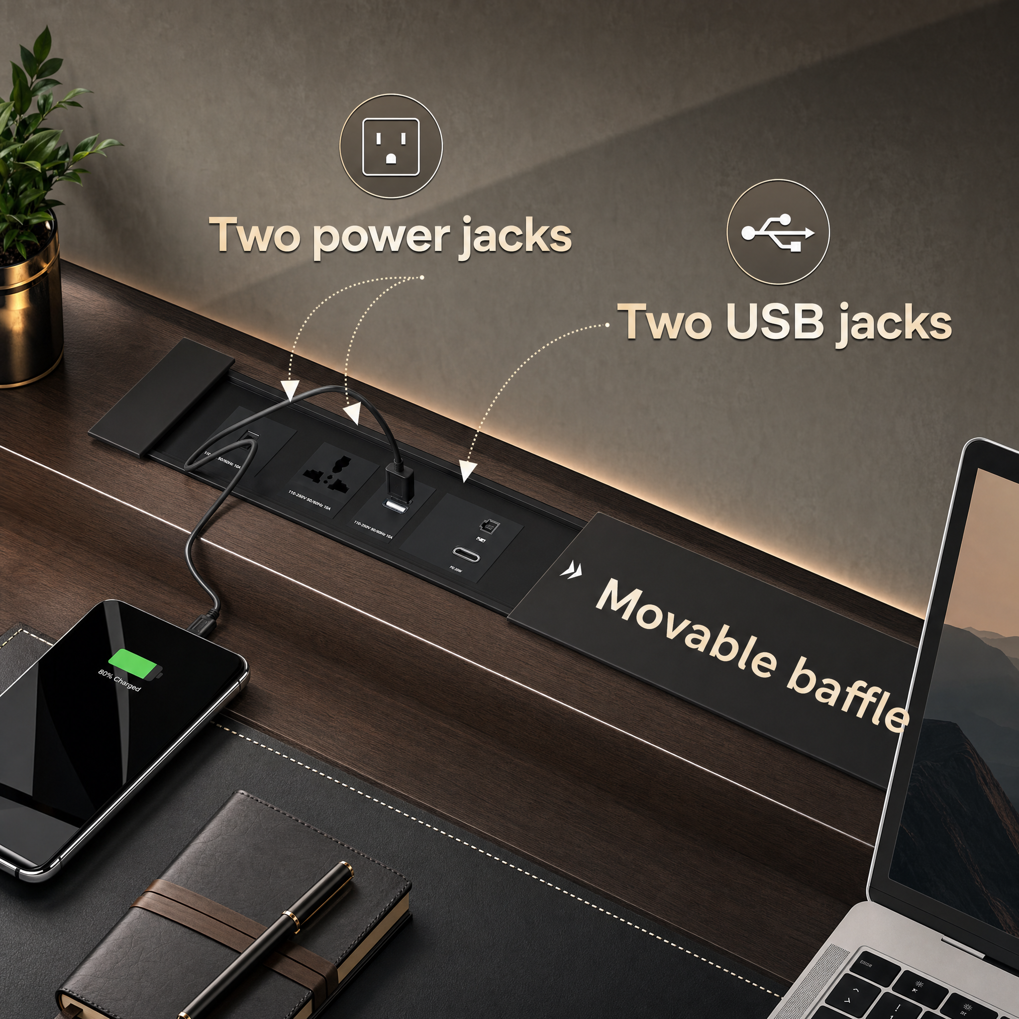 Electric standing desk with glass top White small computer desk For home office bedroom