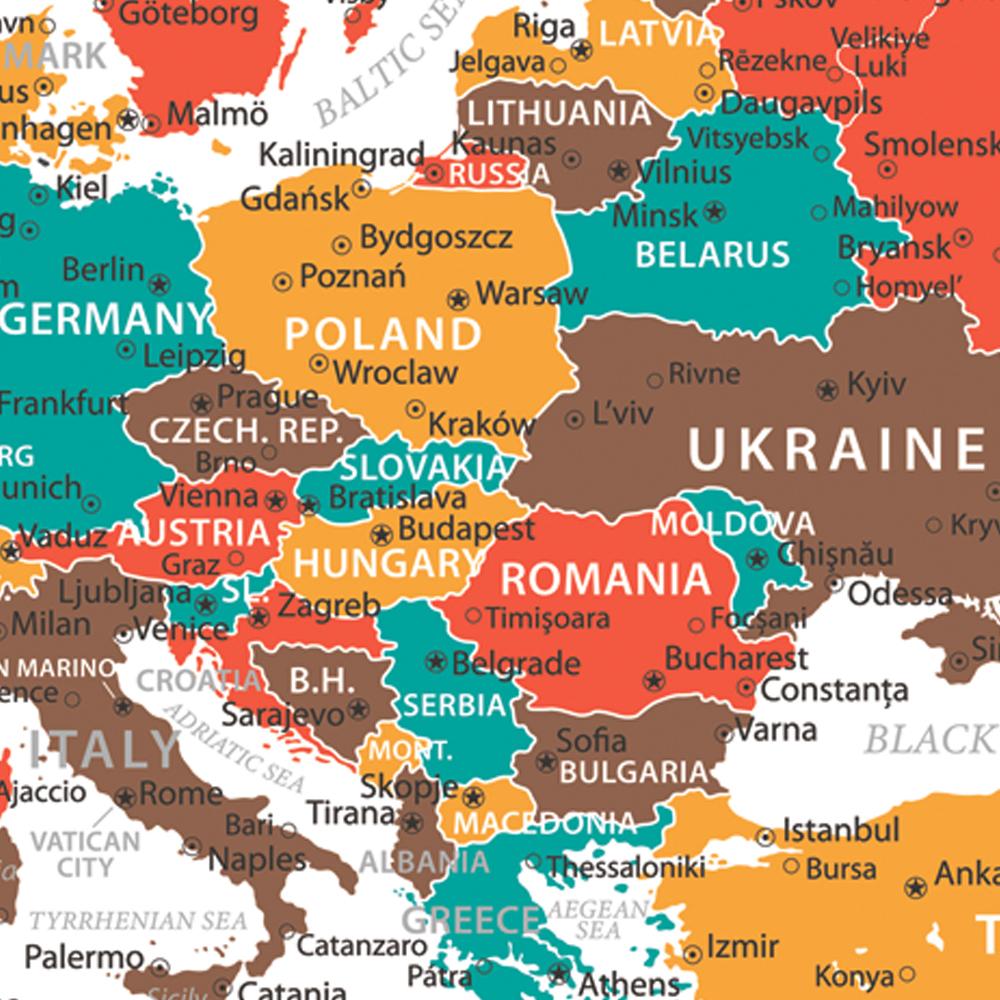Political Map Canvas