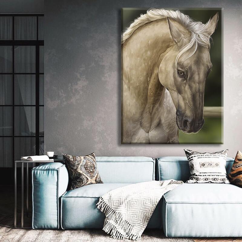 Gold Horse Canvas