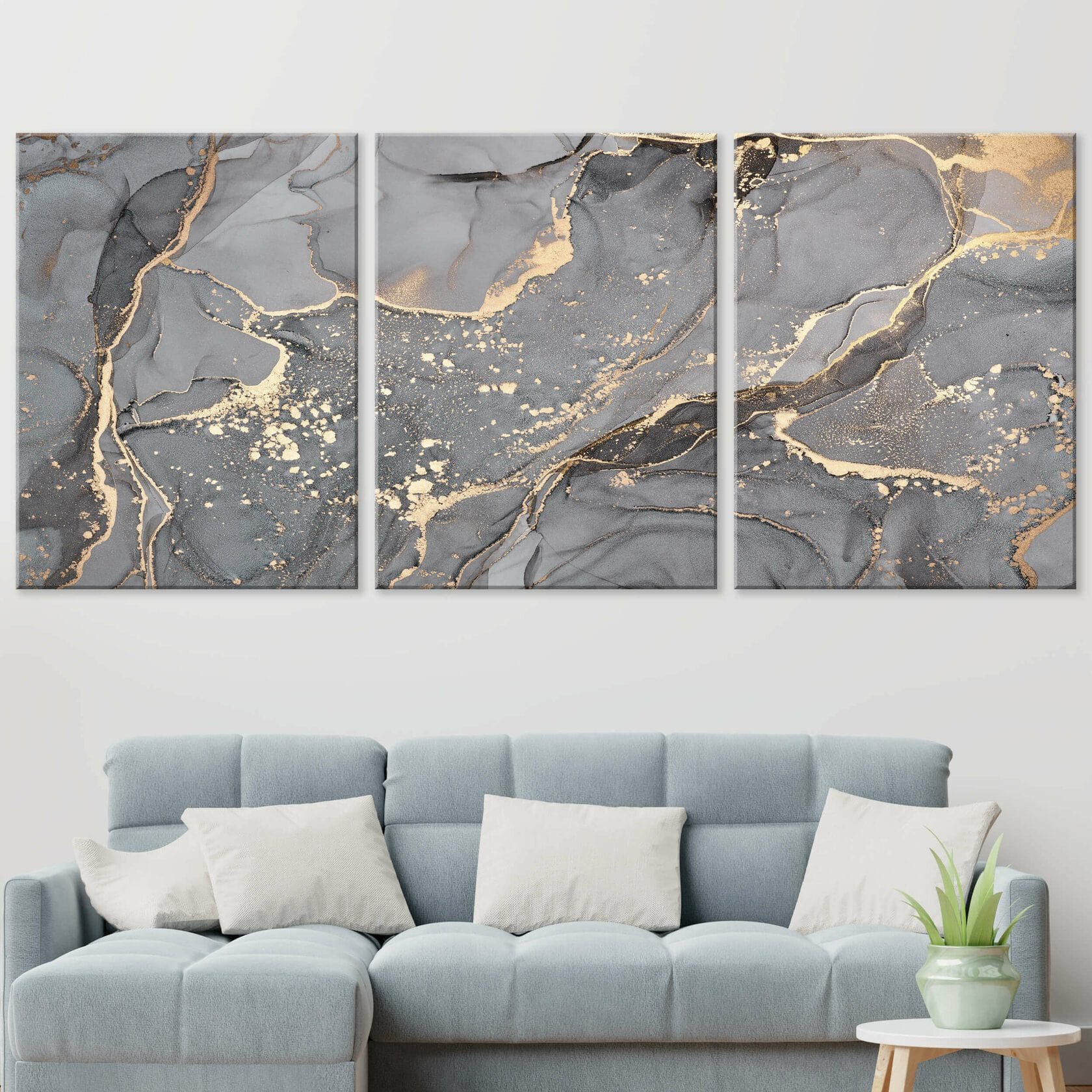 Black Fluid Canvas