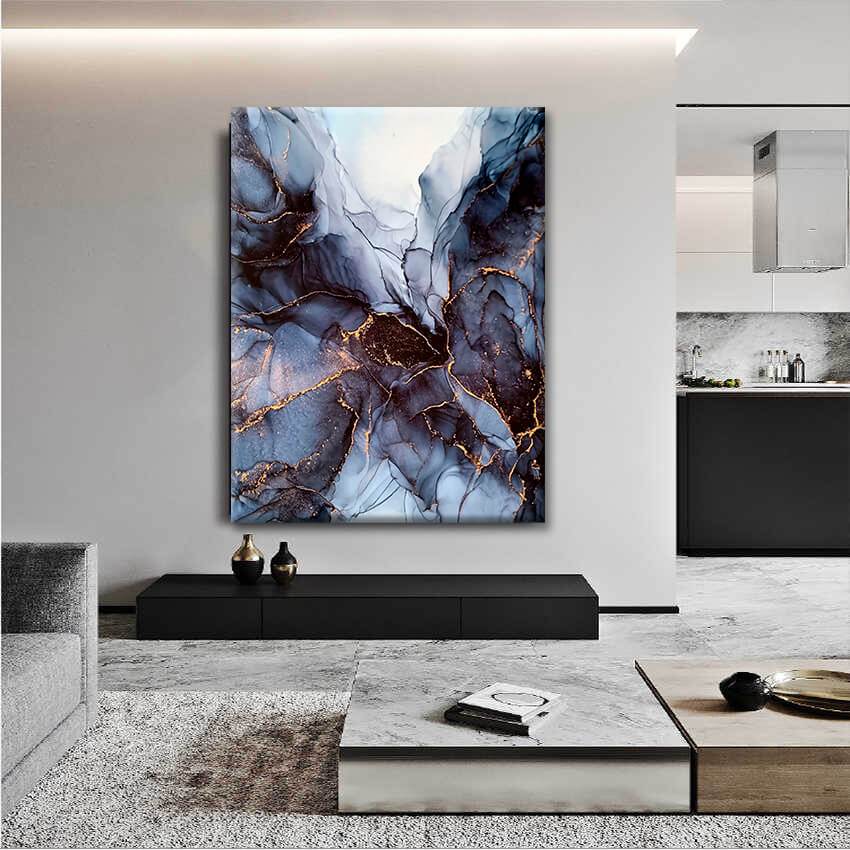 Golden Lightning Canvas