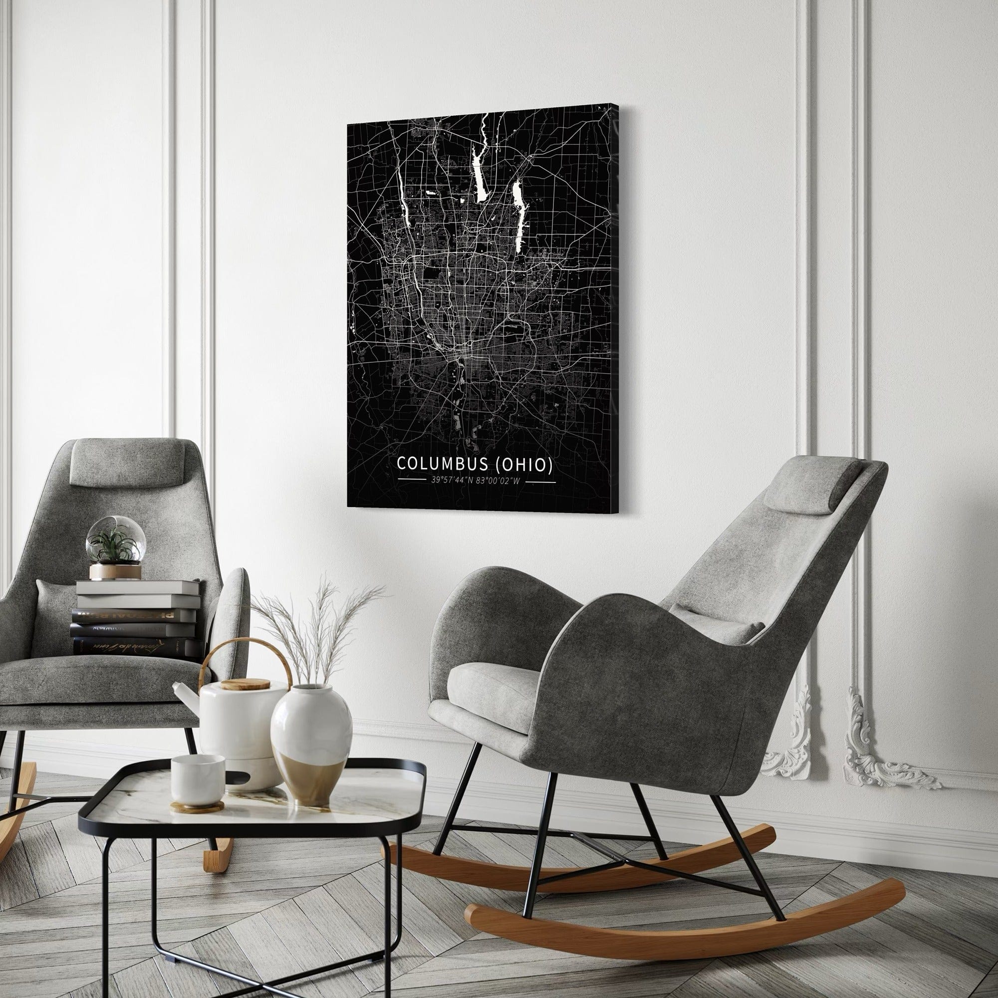 Columbus City Map Canvas