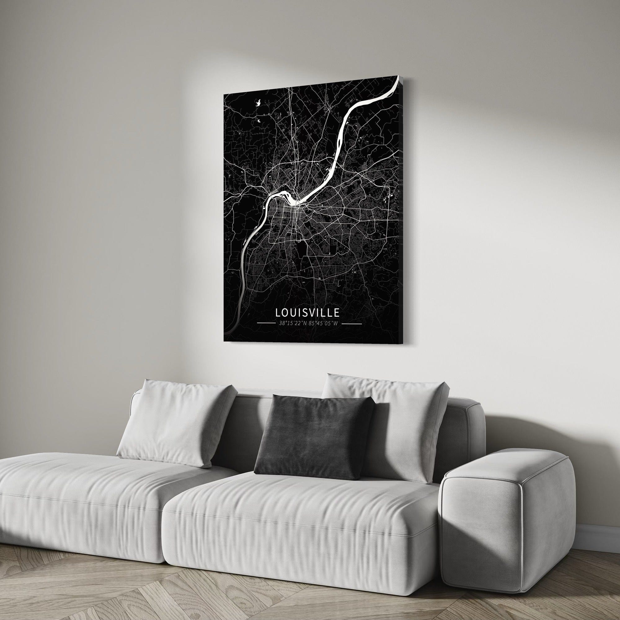 Louisville City Map Canvas