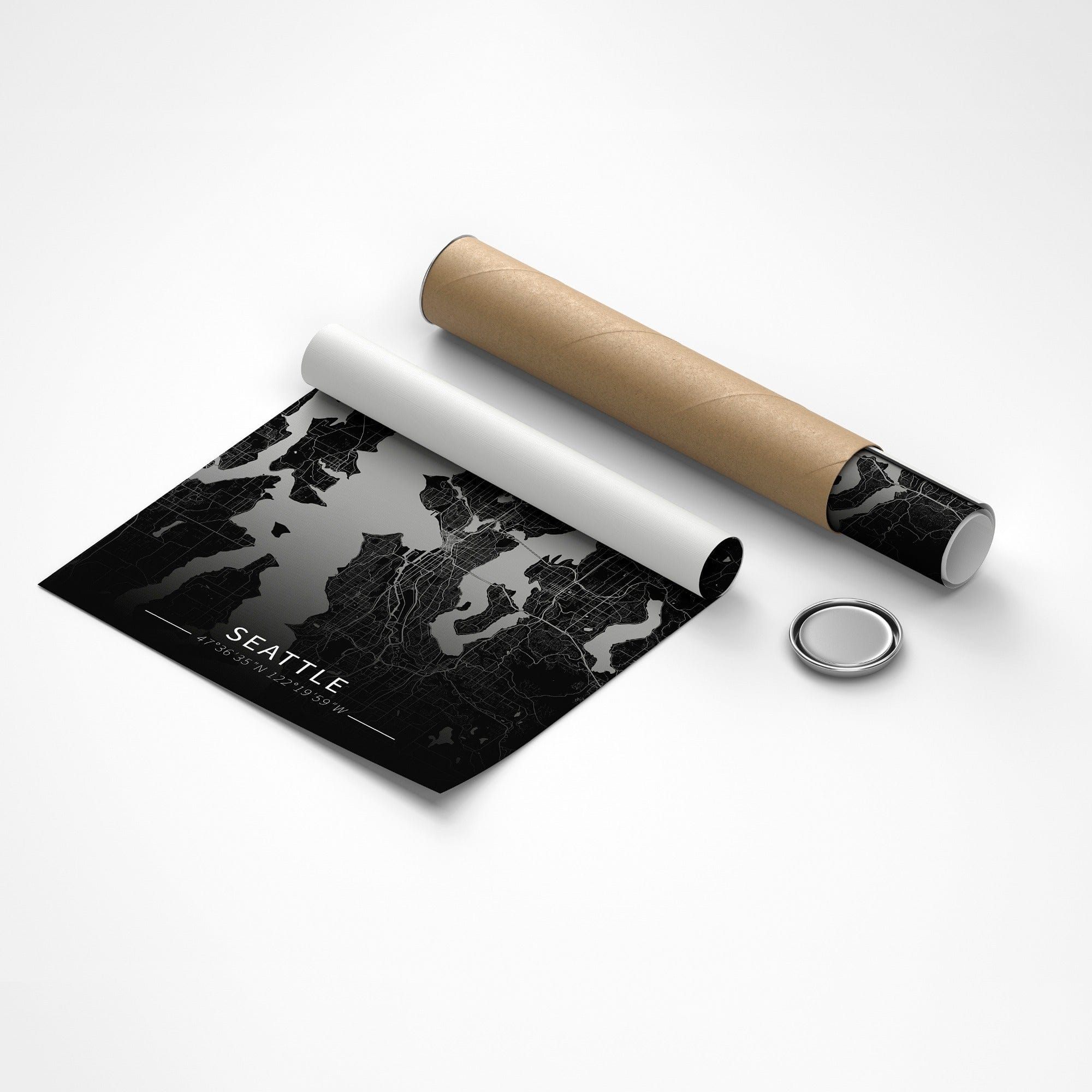 Seattle City Map Canvas