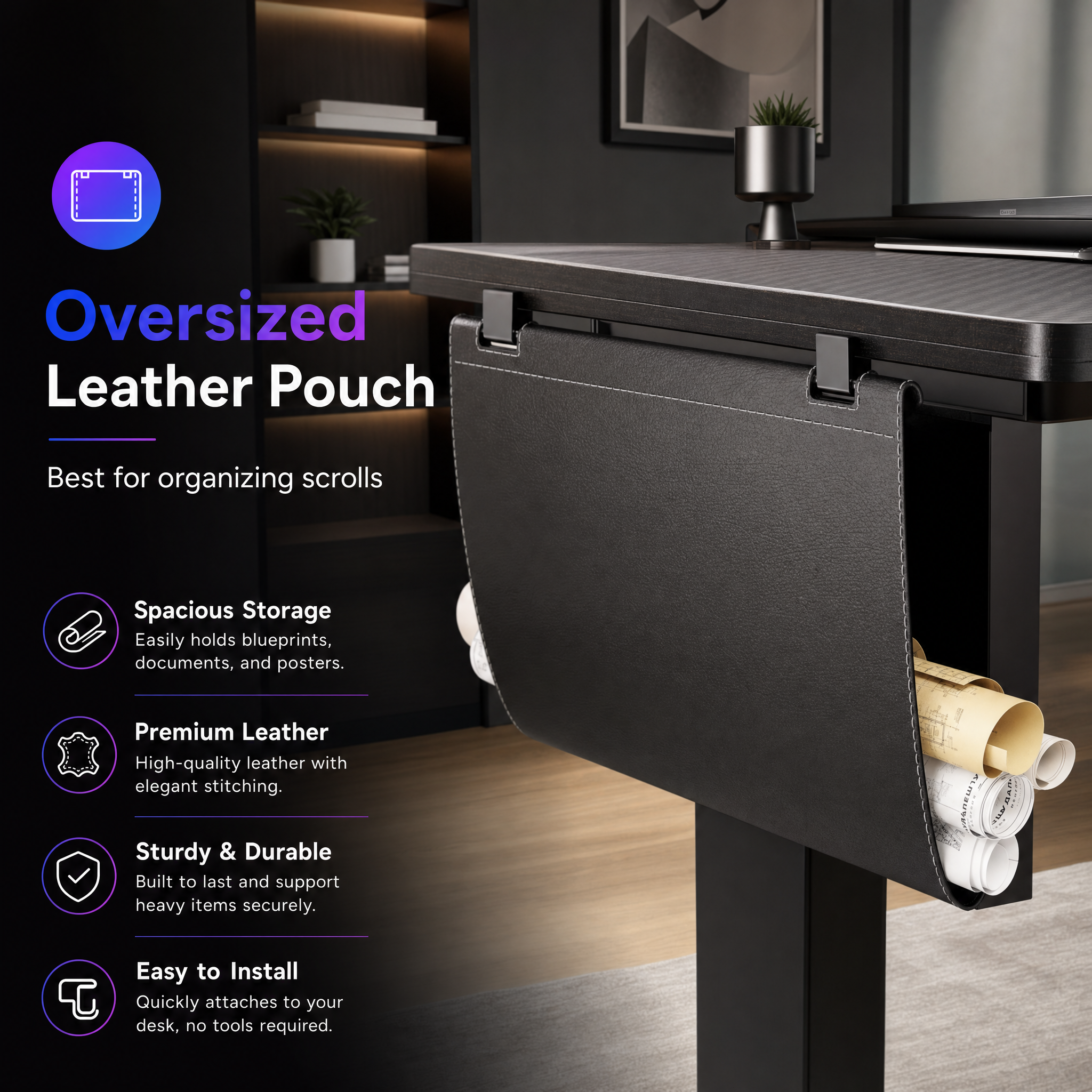 Electric standing desk with storage drawers Corner l shaped gaming desk For home office game room
