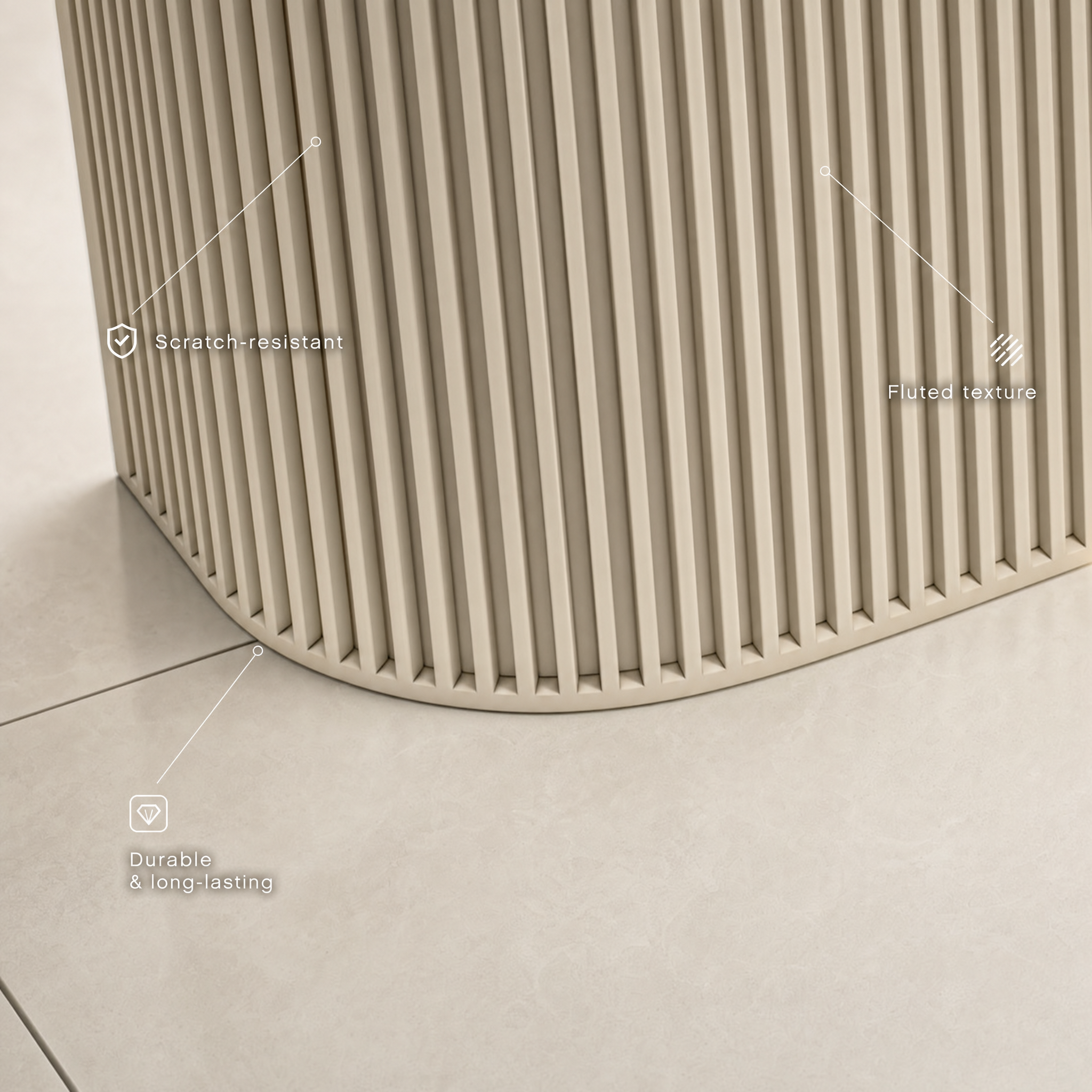 Modern reception desk with led light Beige front desk counter For salon spa beauty office